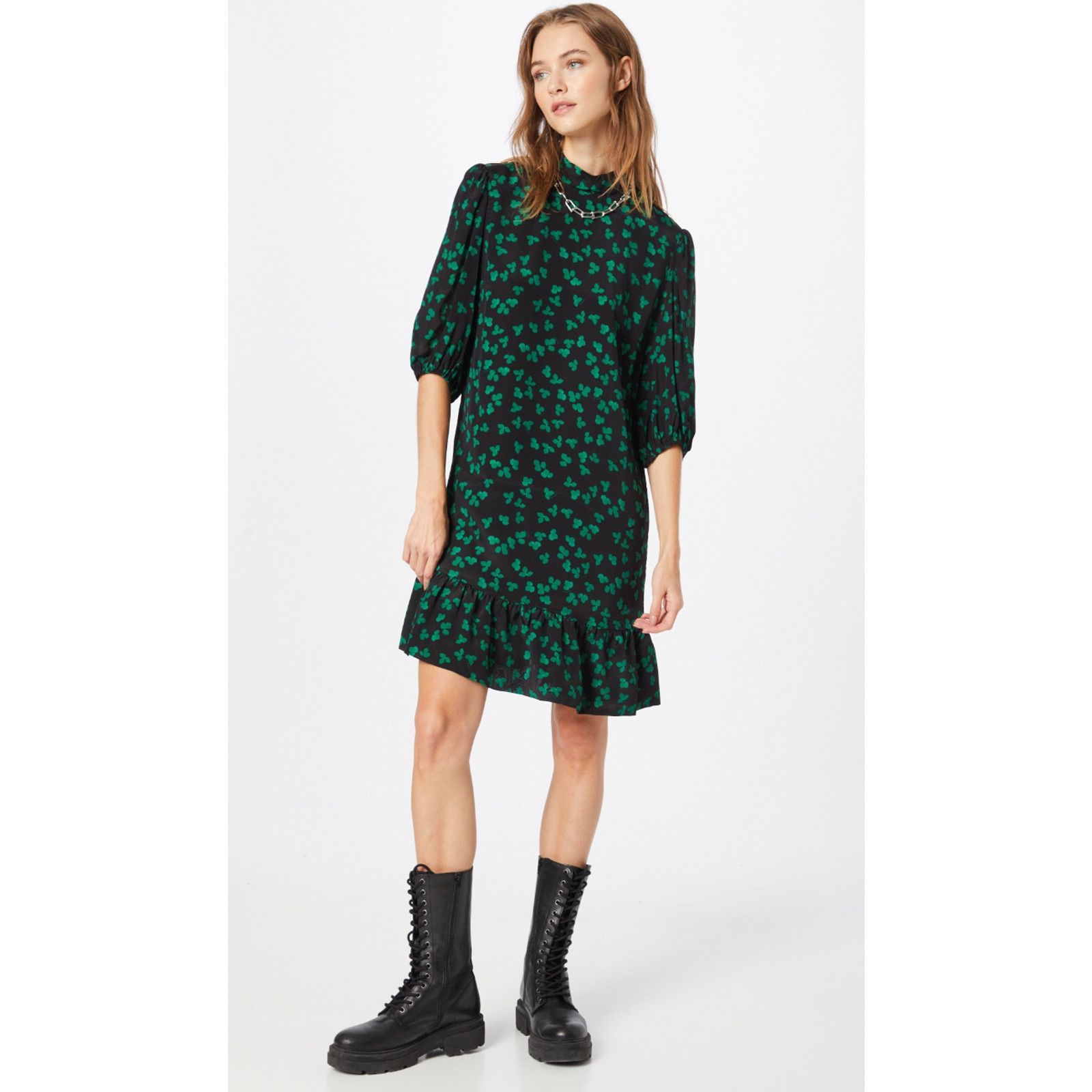 The Kooples The Kooples Naive Flowers Print Dress Black Green Size 1/S |  Grailed