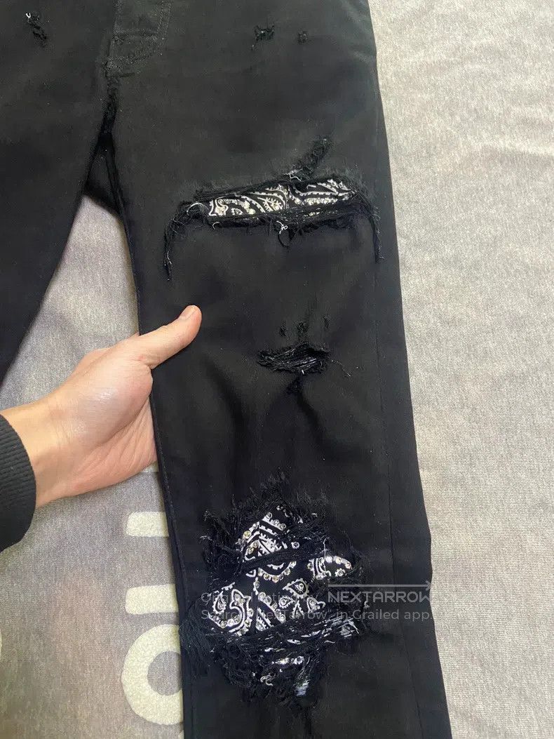 Amiri Amiri Size 29 Cashew flower drill pants Size US 29 - 1 Thumbnail