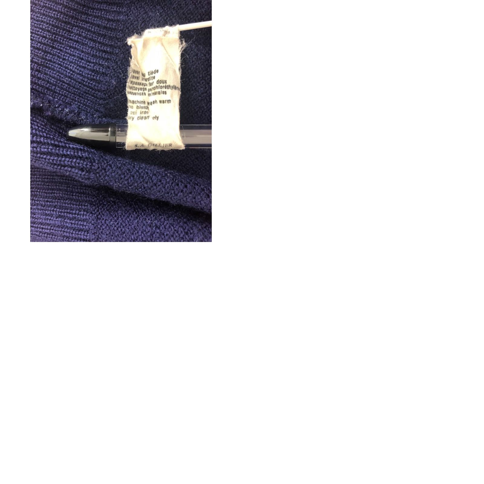 Lacoste Chemise Lacoste Pullover Wool Blend Blue Men Size US M / EU 48-50 / 2 - 9 Thumbnail