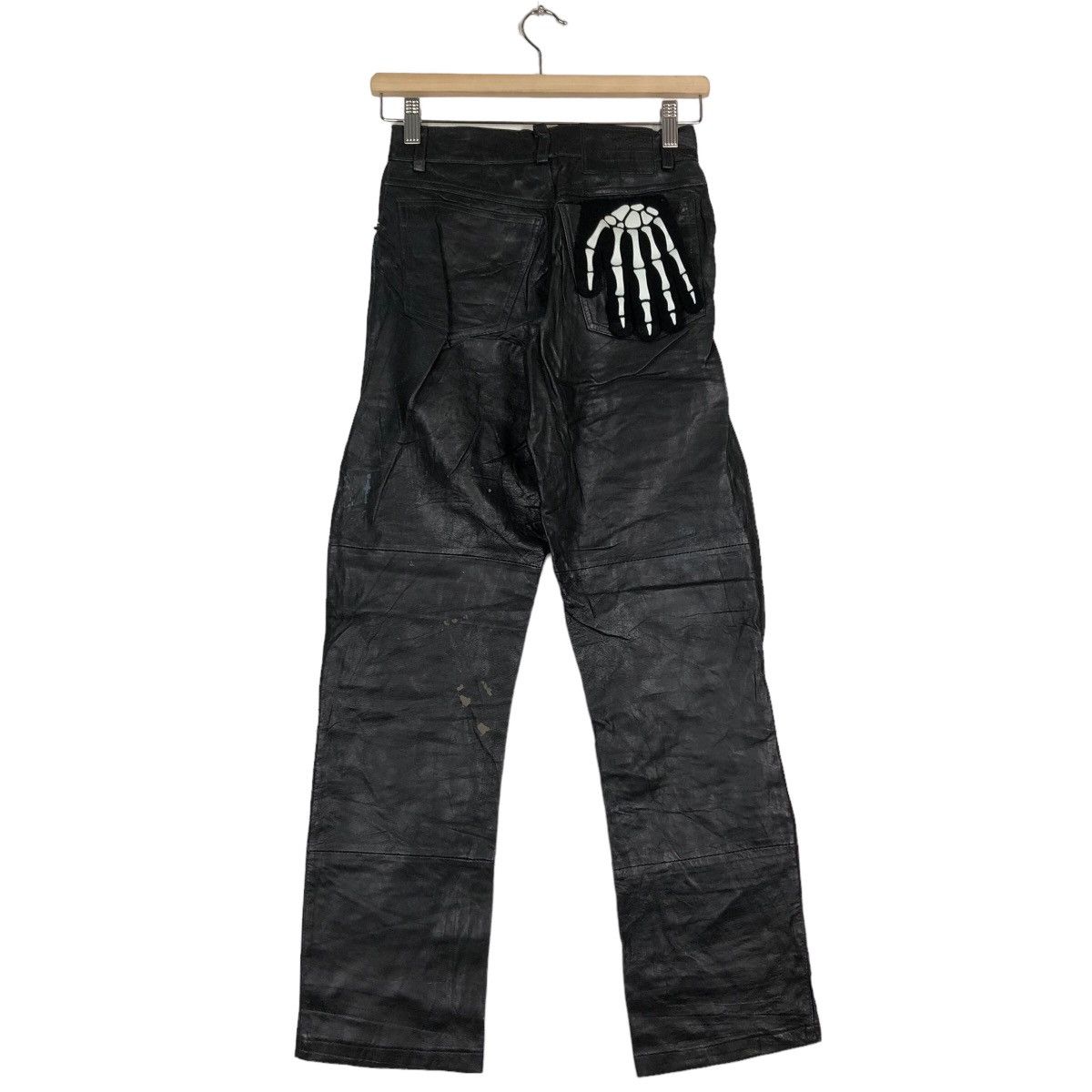 Genuine Leather 🔥90’s Real Leather Racing Pants Inspire Rick Owens Size US 26 / EU 42 - 7 Thumbnail