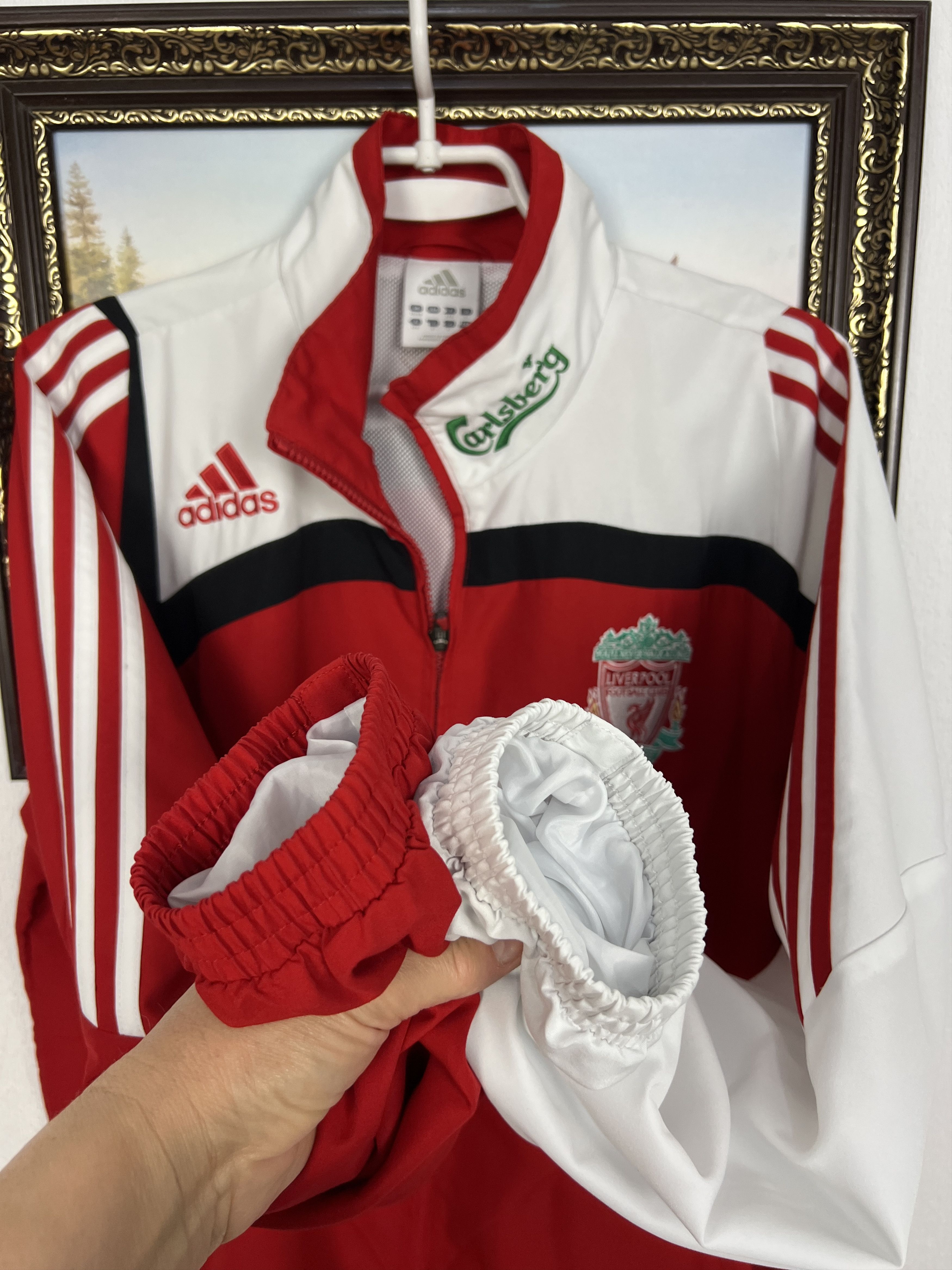 Adidas Liverpool Football Set Soccer Suit Jacket Pants Rare Size US M / EU 48-50 / 2 - 5 Thumbnail