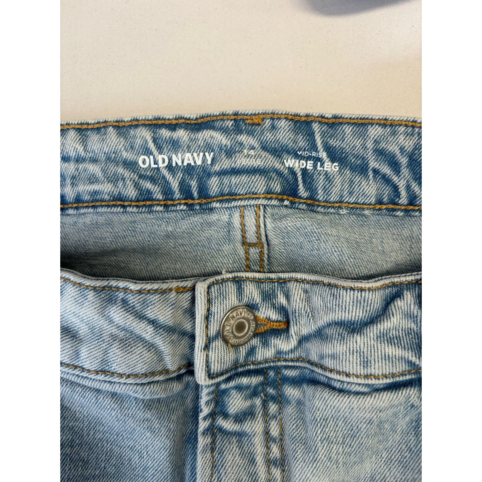 Old Navy Old Navy Mid-raise Wide Leg Jeans Size 36" / US 14 / IT 50 - 4 Thumbnail