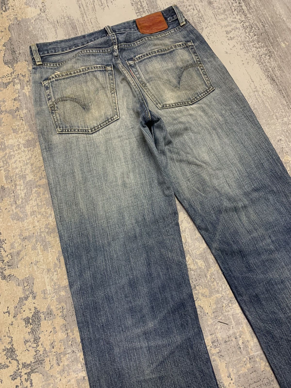 Levi's LEVIS 502 STONE WASH DISTRESSED DENIM JEANS Size US 31 - 10 Thumbnail
