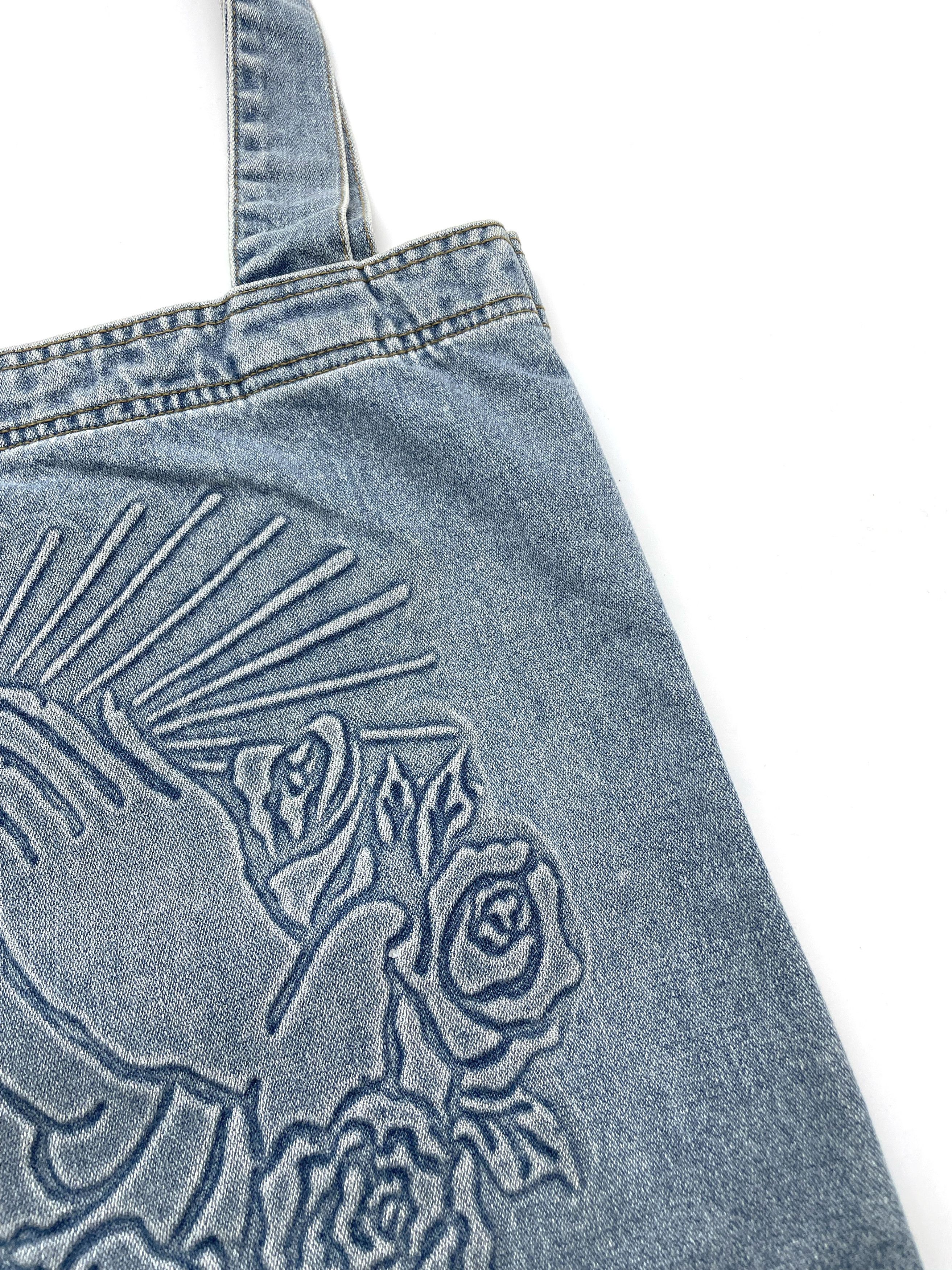 Kapital Prayer Hands Denim Tote Bag Size ONE SIZE - 4 Thumbnail