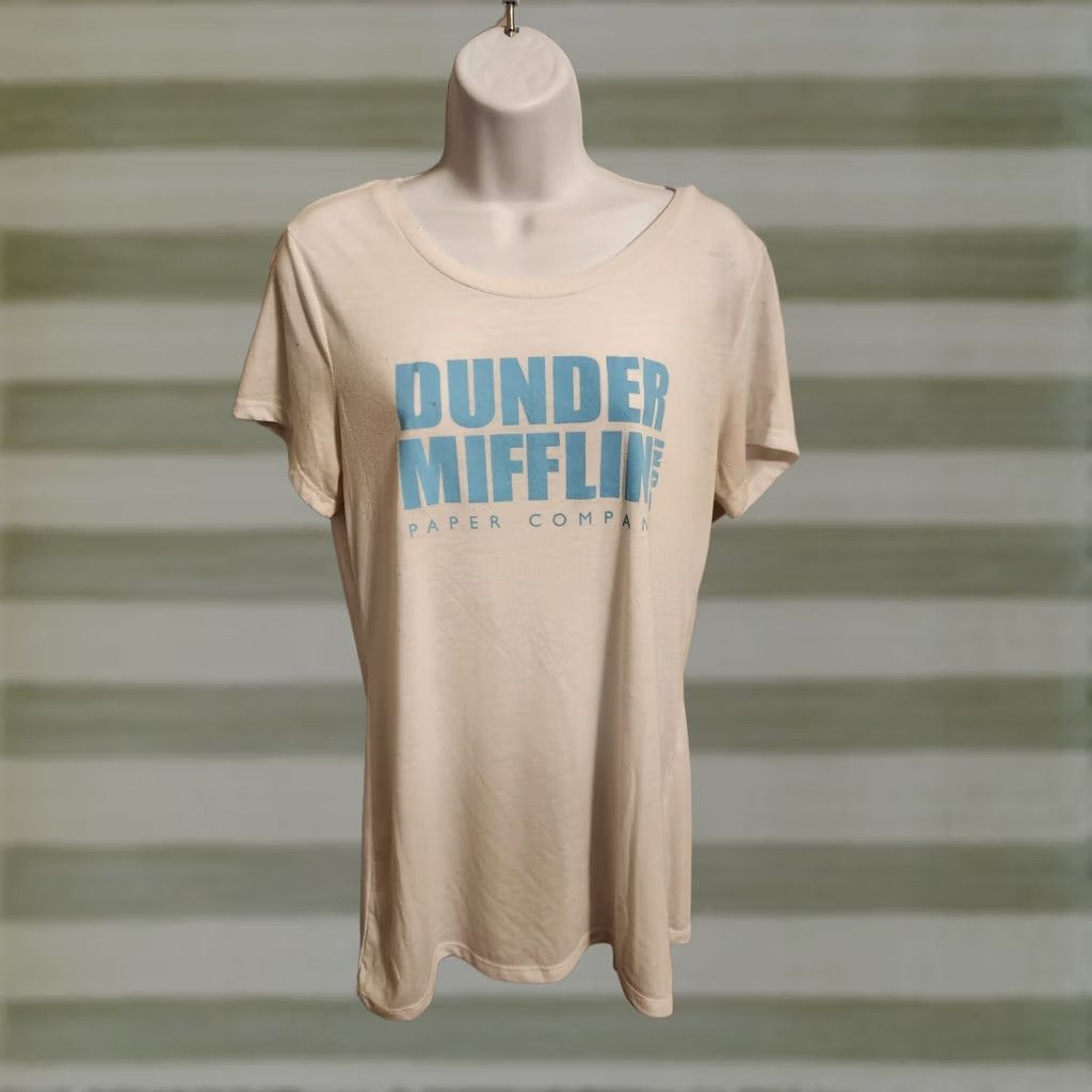 Vintage The Office Dunder Mifflin Inc Paper Company White shirt Tee Juniors XXL 19 Size XXL / US 16-18 / IT 52-54 - 1 Thumbnail