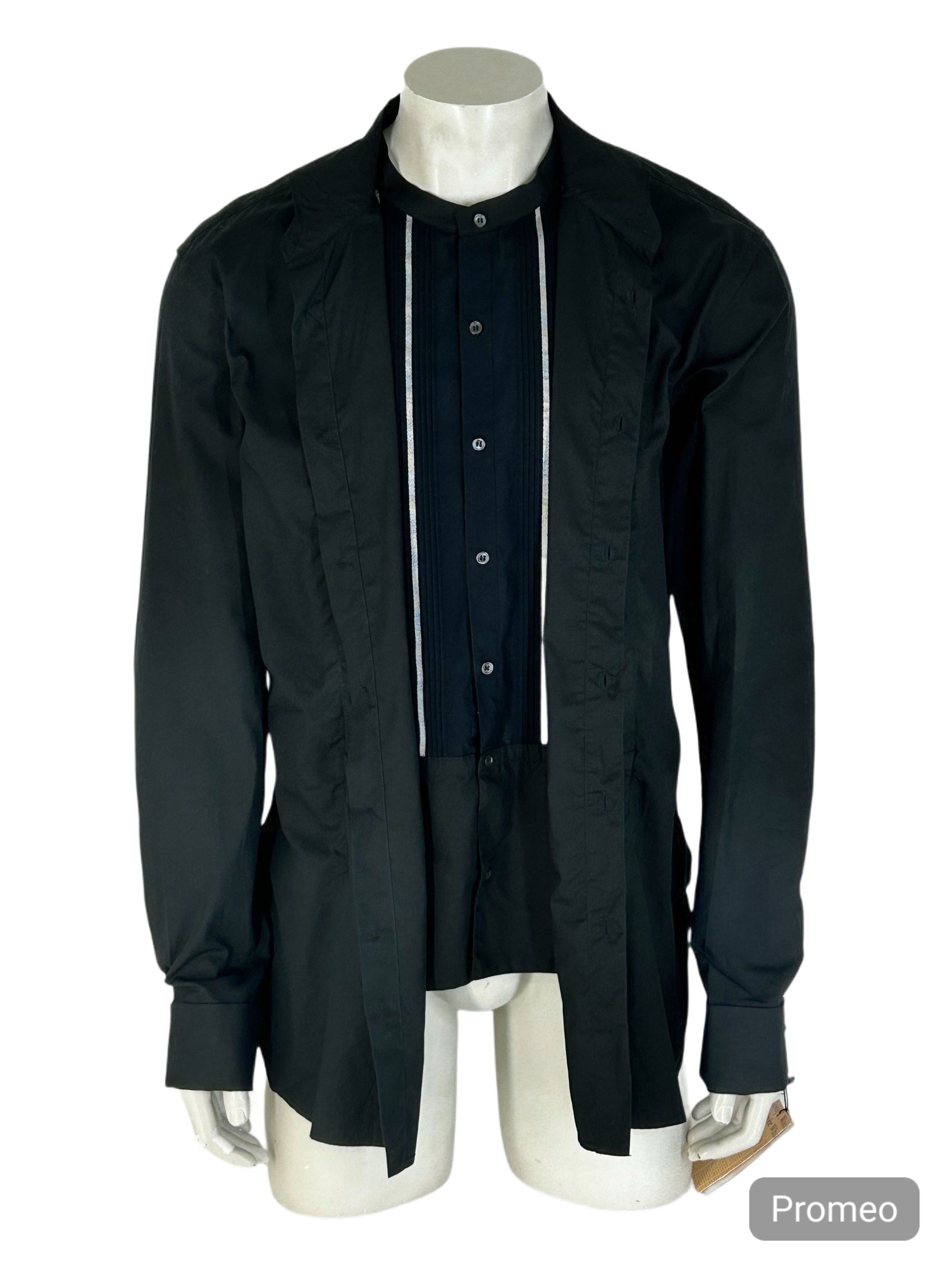 John Galliano John Galliano Double Layered Nehru Collar Evening Shirt s.54 Size US L / EU 52-54 / 3 - 2 Thumbnail