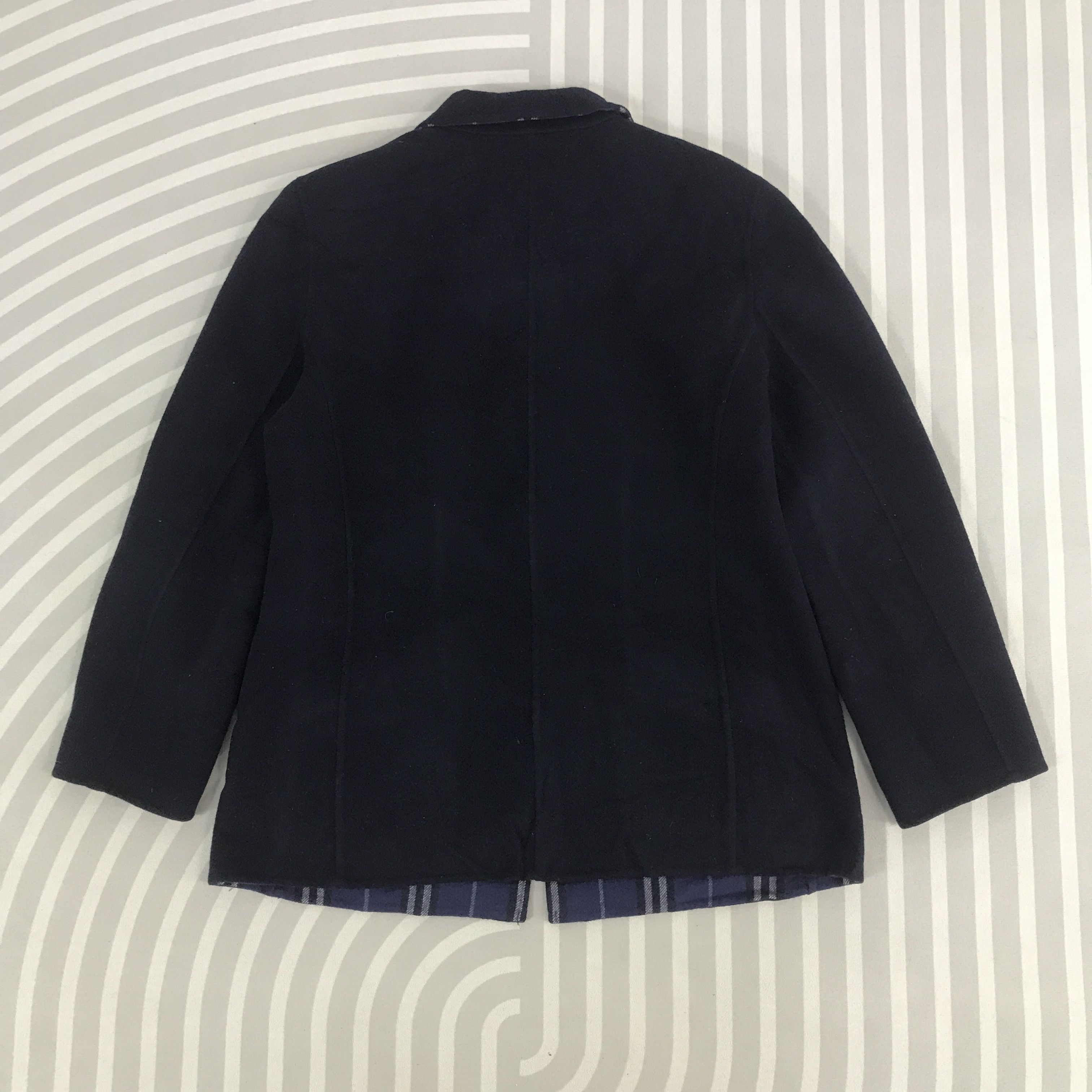 Burberry × Vintage Vintage Burberry Wool zipper Jacket Size US L / EU 52-54 / 3 - 3 Thumbnail