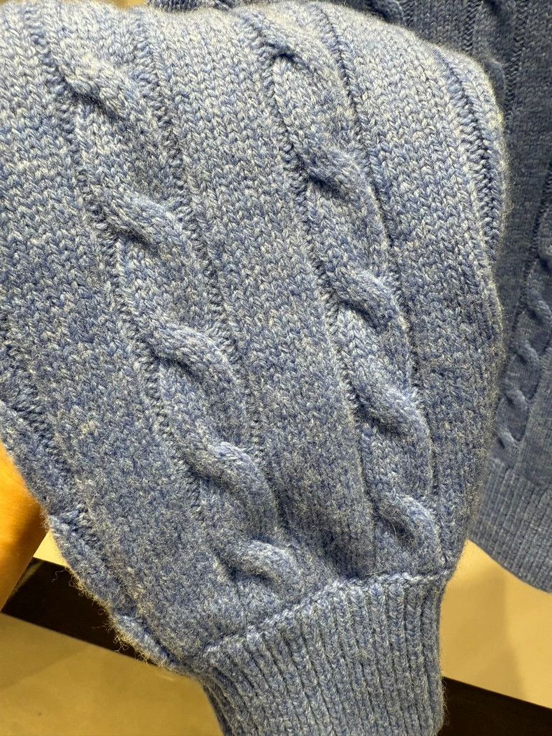 Loewe LOEWE Blue jacquard knit sweater Size XS / US 0-2 / IT 36-38 - 2 Thumbnail