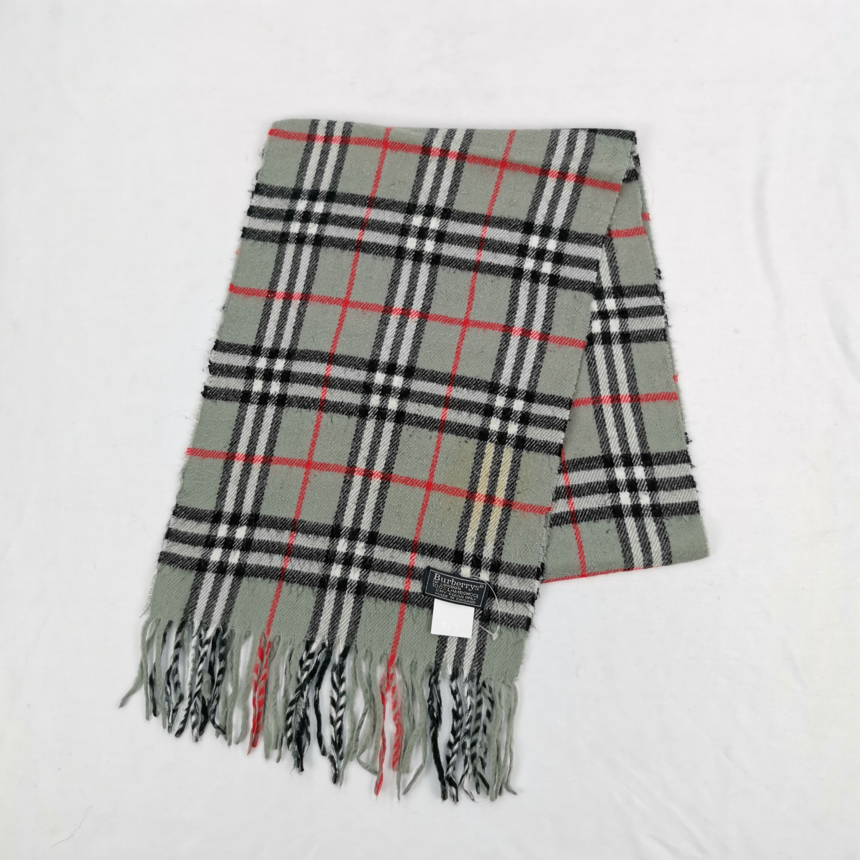 Burberry Vintage Burberry Scarf Muffler Wool Cashmere Scarves Size ONE SIZE - 3 Thumbnail