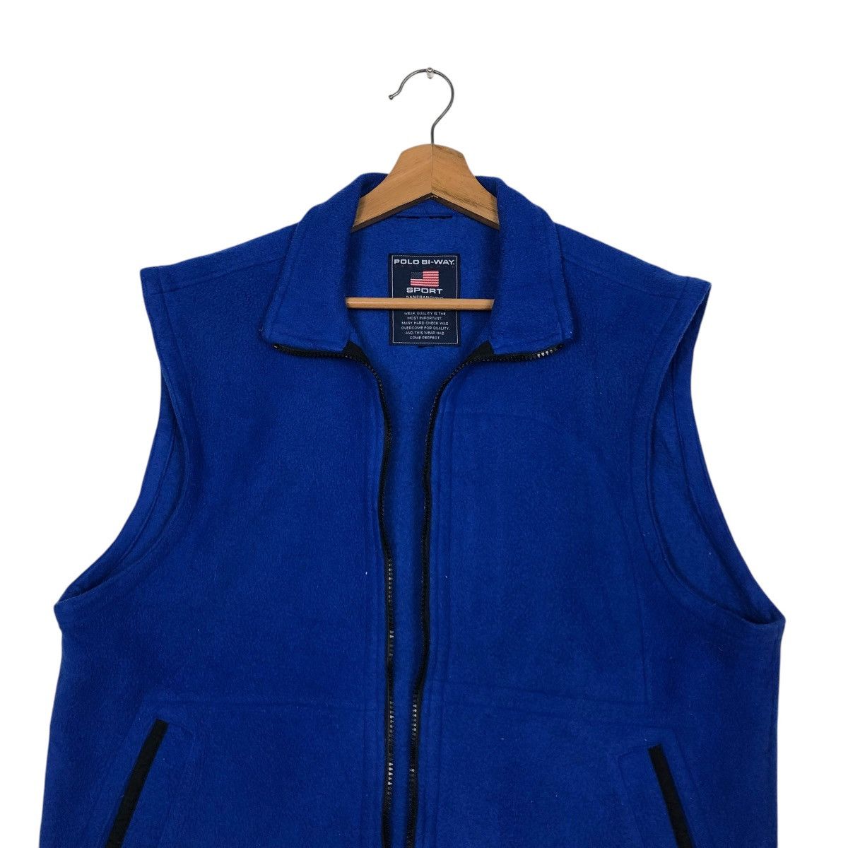 Japanese Brand 🔥VINTAGE FLEECE VEST JACKET SPORTSWEAR POLO BI-WAY Size US M / EU 48-50 / 2 - 5 Thumbnail