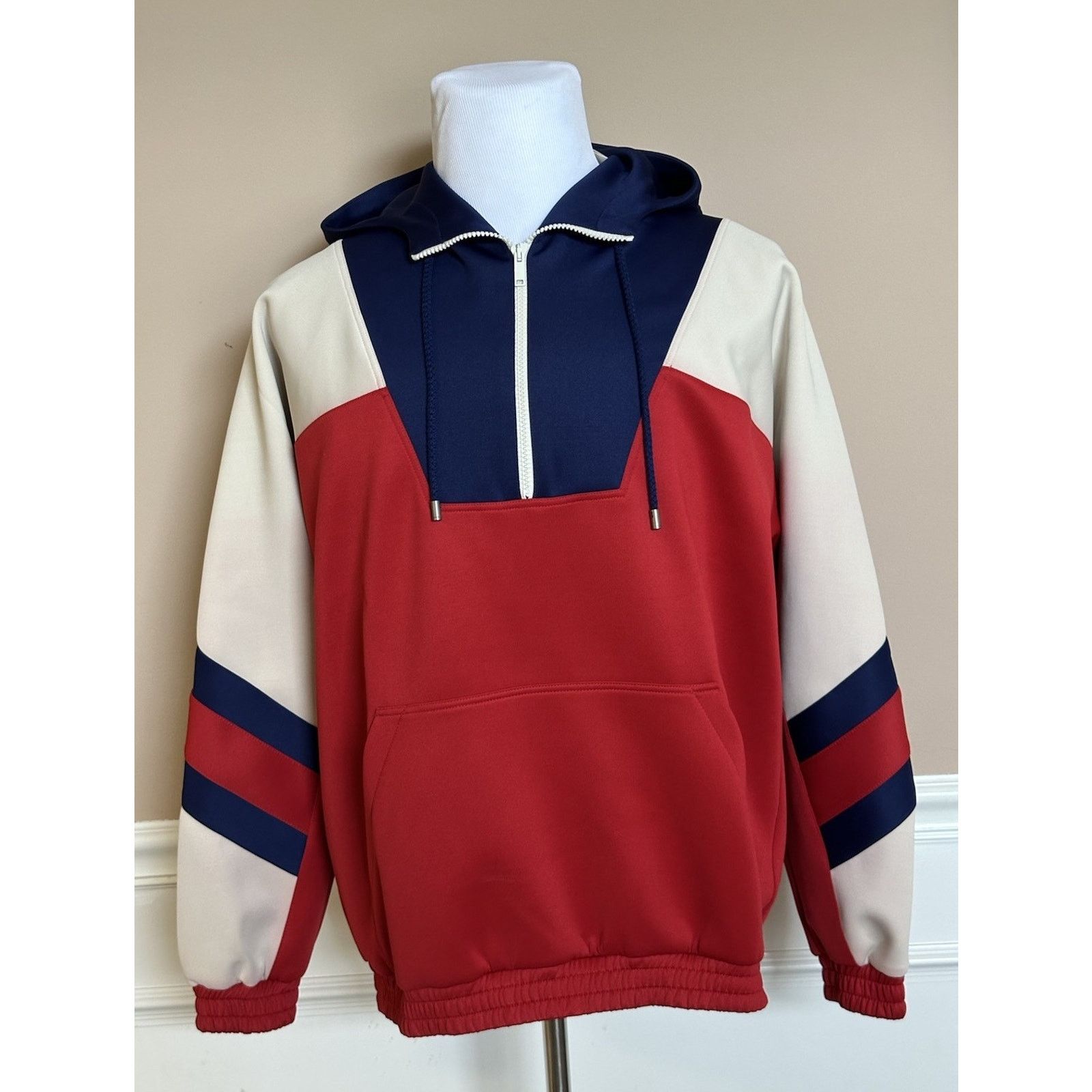 Gucci Gucci Men's Red/White/Blue Jacket with Hoodie Small 706413 Size US S / EU 44-46 / 1 - 2 Thumbnail