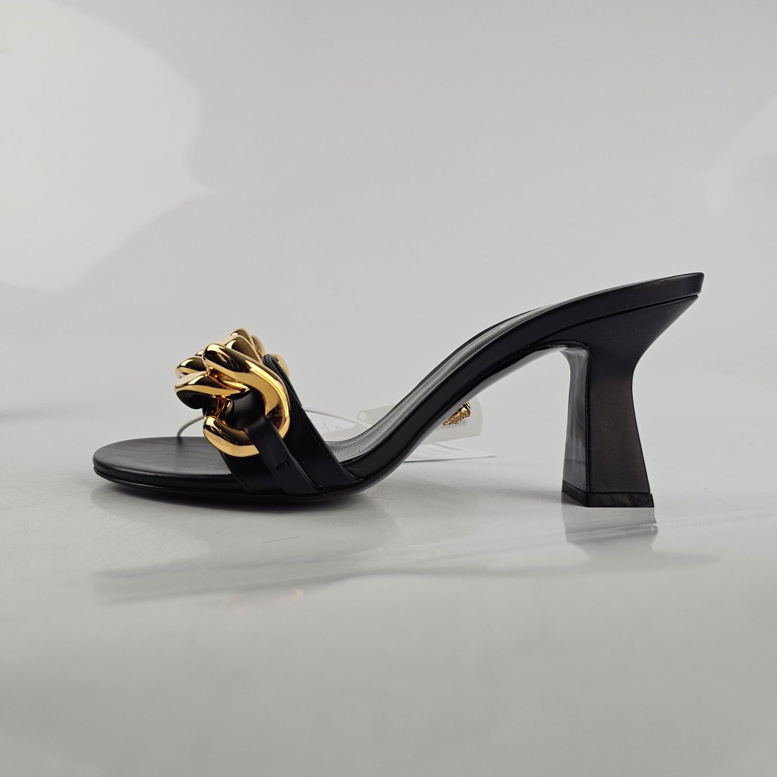 Versace VERSACE Chain 70mm Black Mules New Size 37 US 7 Size US 7 / IT 37 - 3 Thumbnail