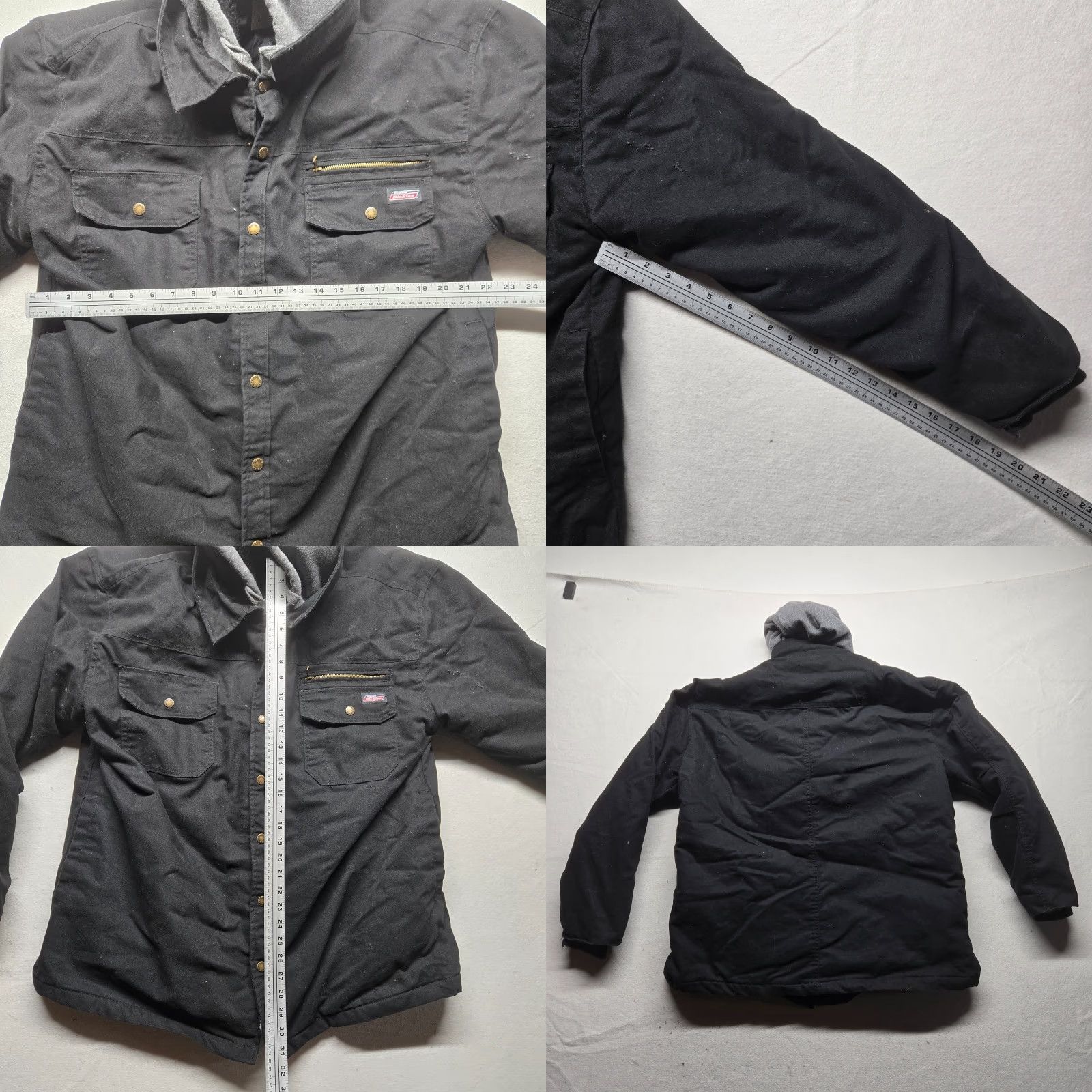 Dickies Dickies Coat Jacket 2XL Black Duck Canvas Quilted Hoodie Work Farm Trucker Large Size US XXL / EU 58 / 5 - 8 Thumbnail