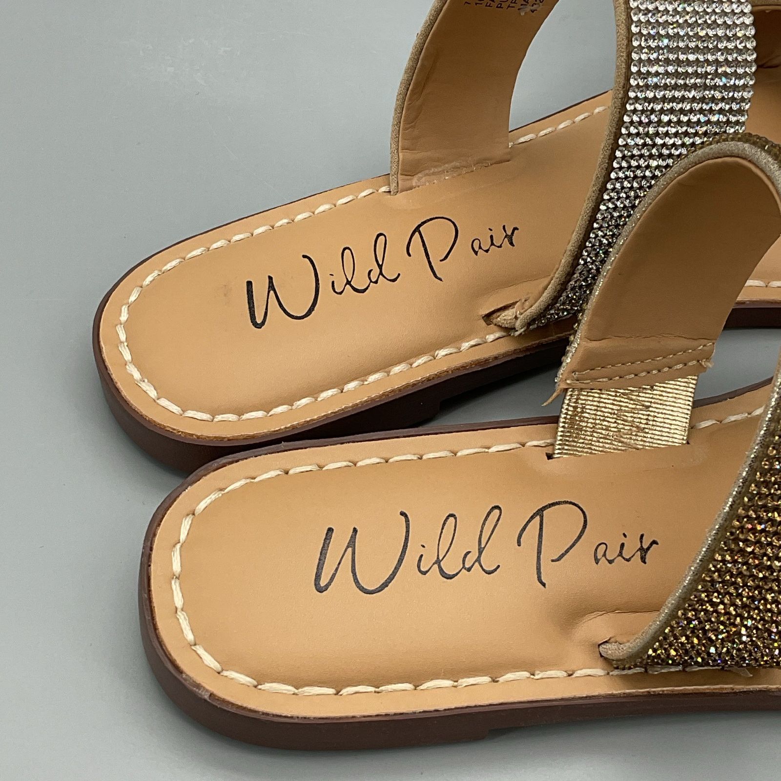 Other Wild Pair Women Ginnie Slide Sandals Silver/Bronze Size 7.5M Size US 7.5 / IT 37.5 - 5 Thumbnail