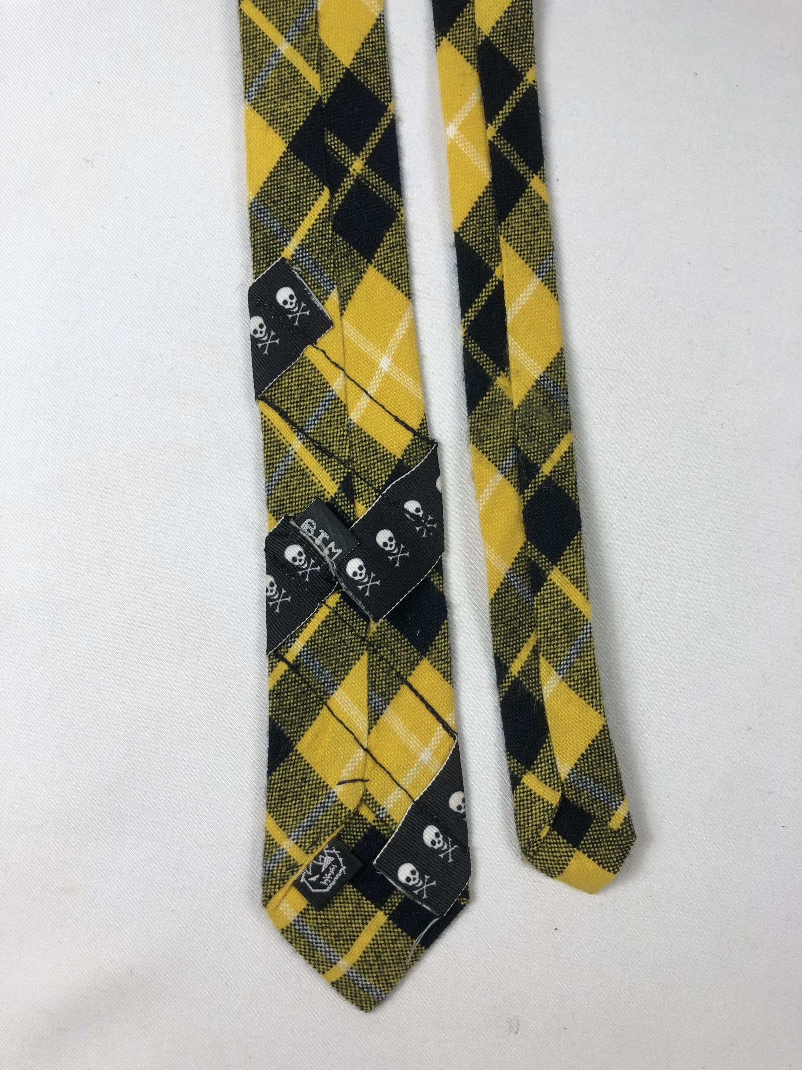 Seditionaries Rare BTM Japan Skulls Checkered Punk Style Tie Size ONE SIZE - 5 Thumbnail