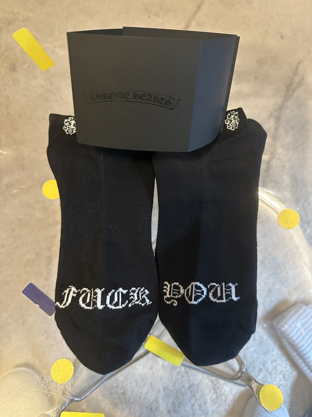 Chrome Hearts Chrome Hearts Fuck You Socks | Grailed