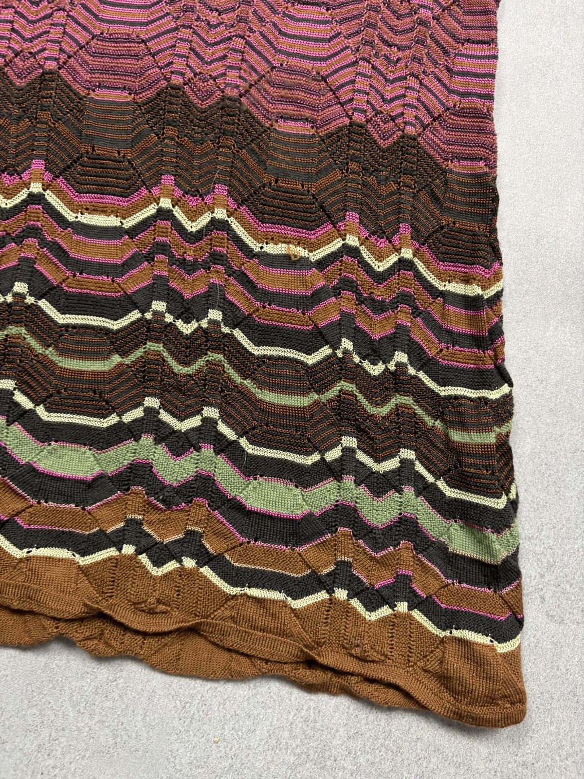 Missoni M Missoni Multicolor Zigzag Knit Sweater Tunic Long Sleeve Size S / US 4 / IT 40 - 4 Thumbnail
