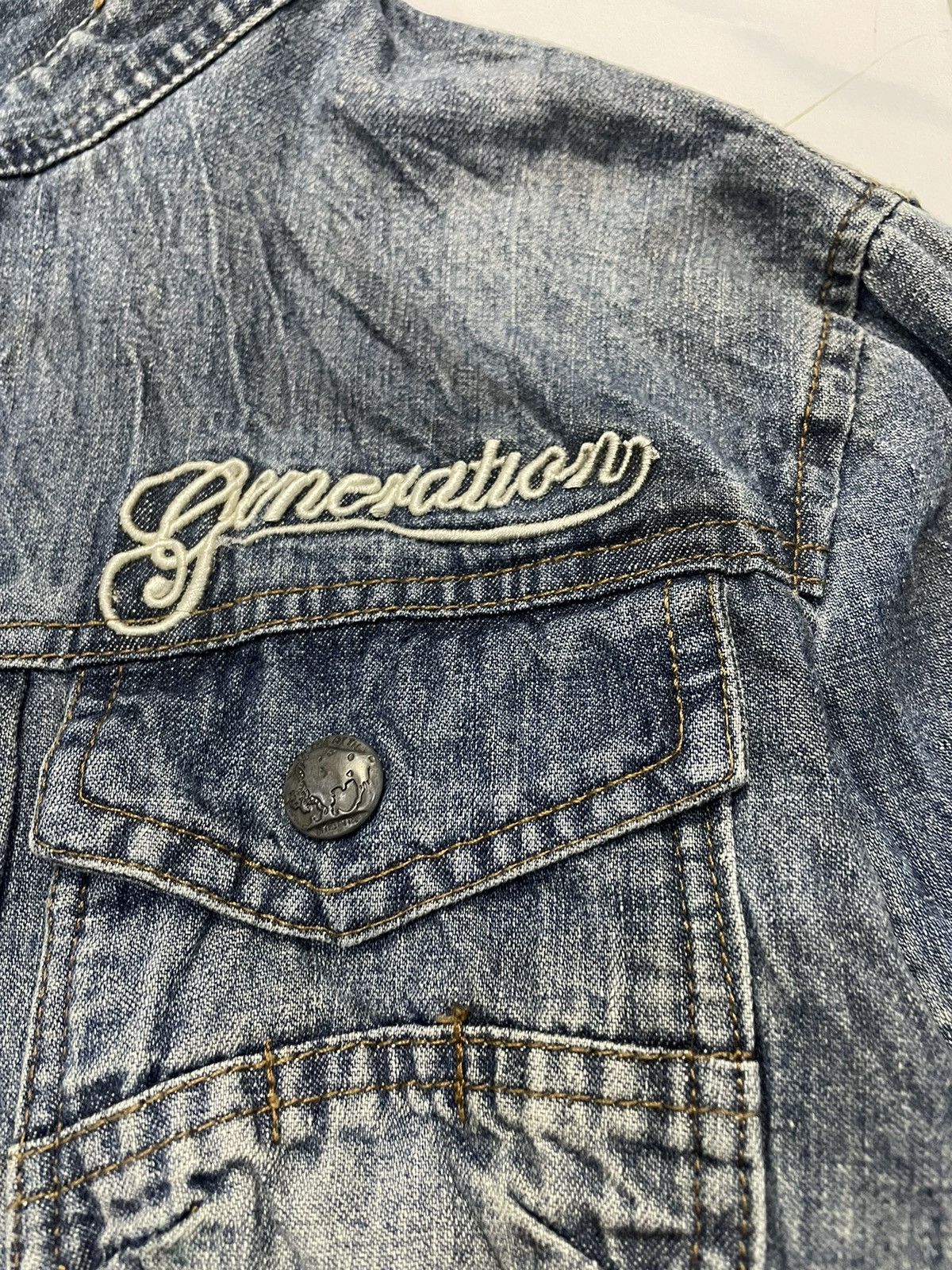 In The Attic In The Attic Trucker Denim Jacket Size US S / EU 44-46 / 1 - 4 Thumbnail