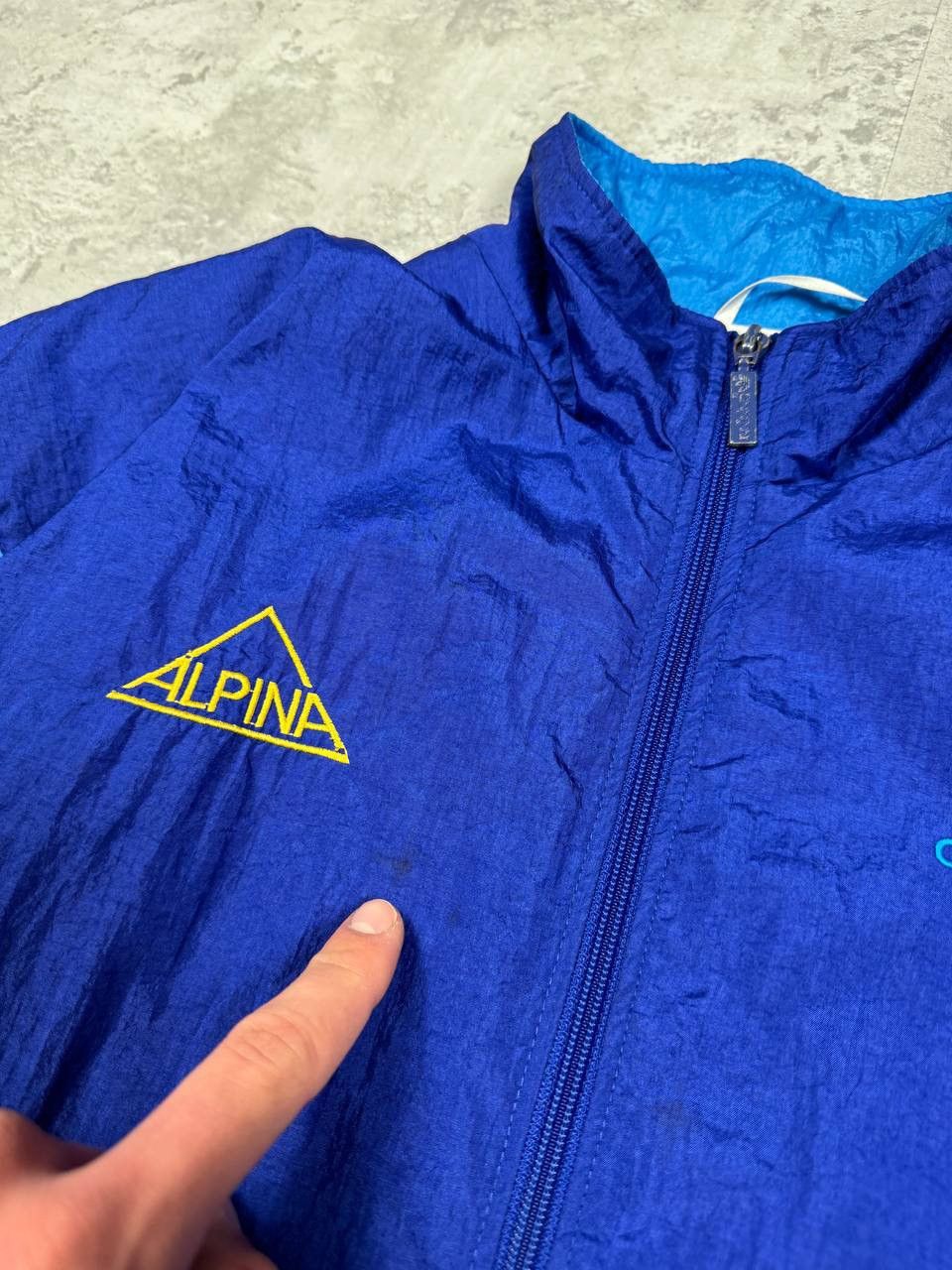 Adidas Vintage 90's Adidas ALPINA Full Tracksuit Nylon Blue Size US M / EU 48-50 / 2 - 22 Thumbnail