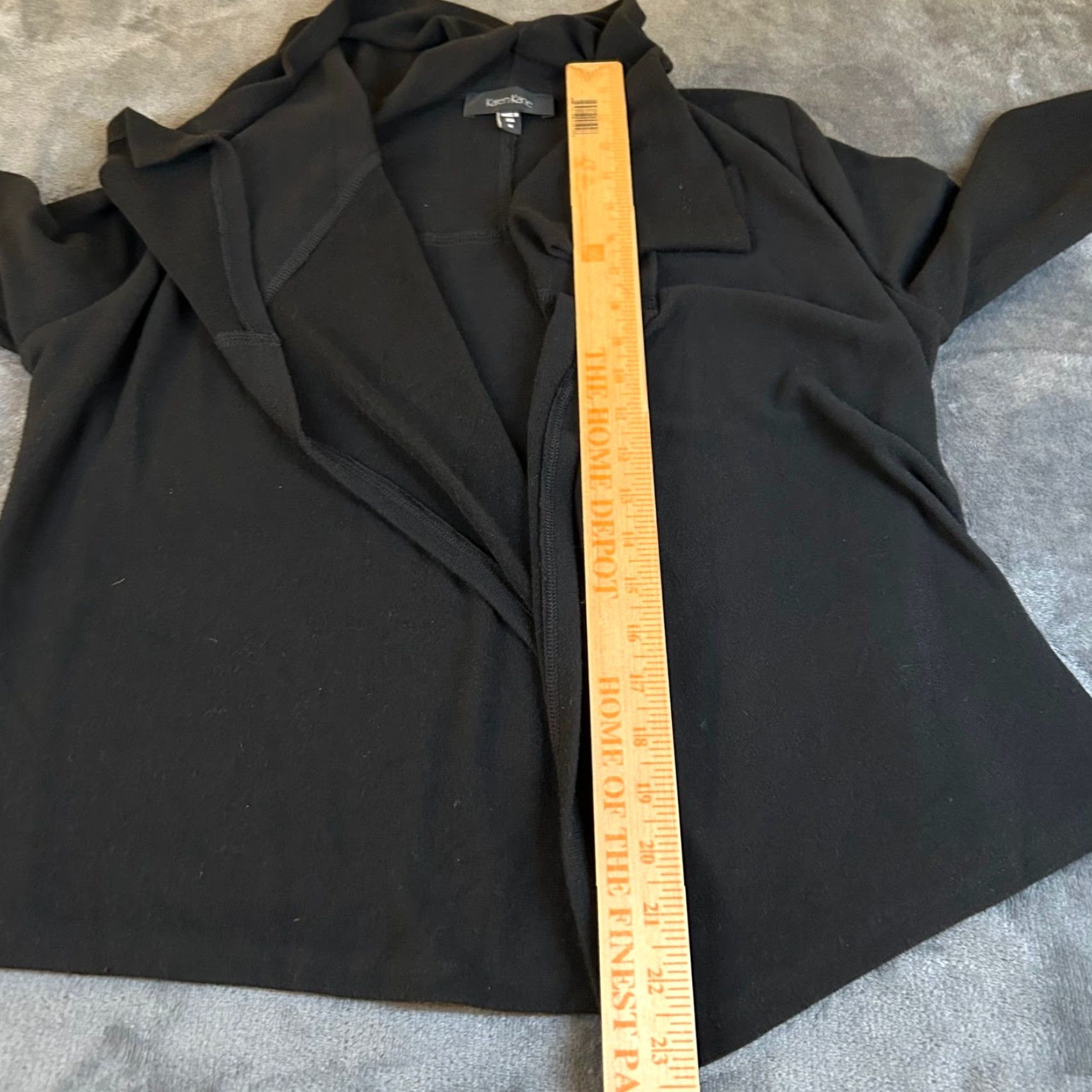 Vintage Karen Kane Black Open Front Cardigan Knit Jacket Womens Medium Cardigan All Seasons Soft Knit Casual USA Made Size M / US 6-8 / IT 42-44 - 7 Thumbnail