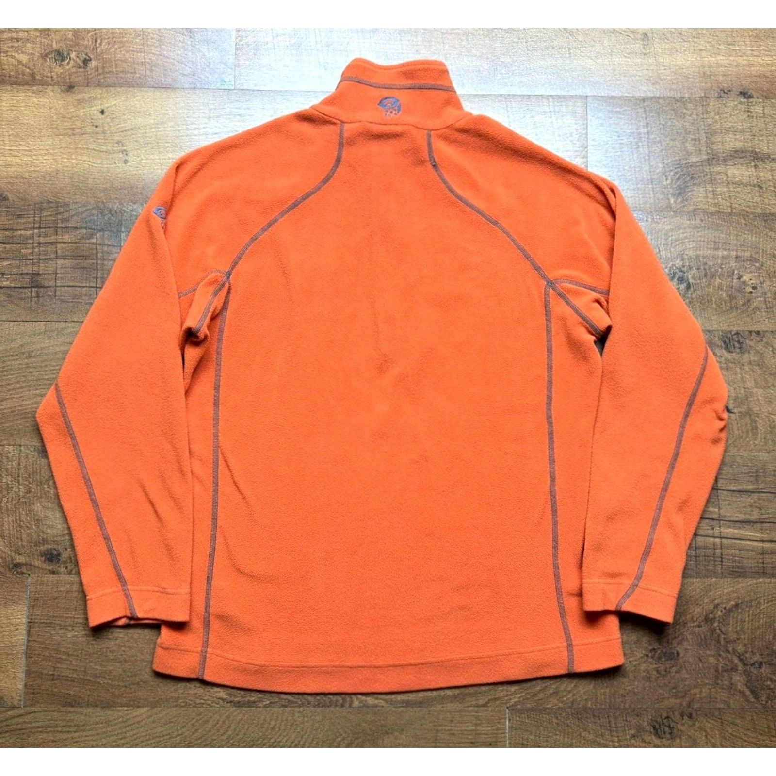 Mountain Hardwear Mountain Hardwear Men L Orange Fleece 1/4 Zip Pullover Polartec Lightweight Shirt Adult Large Orange Logo Pattern 90s Hunting Outdoor Travel Mens Size US L / EU 52-54 / 3 - 3 Thumbnail
