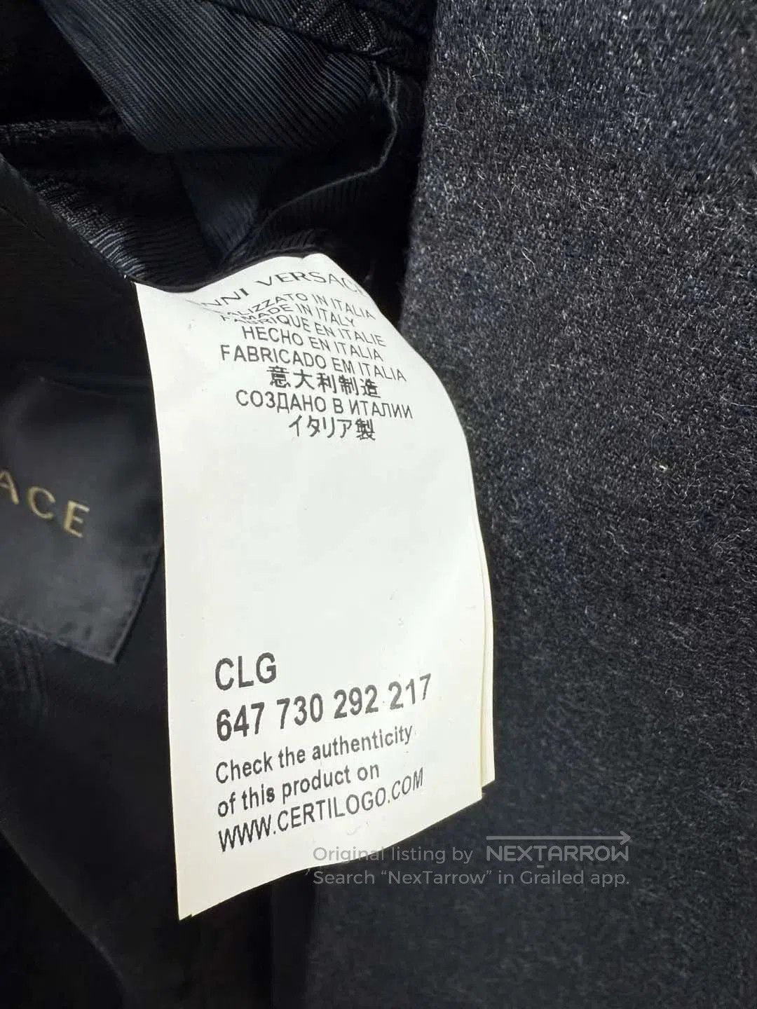 Versace VERSACE Wool Elastic Suit Set. Size US S / EU 44-46 / 1 - 7 Thumbnail