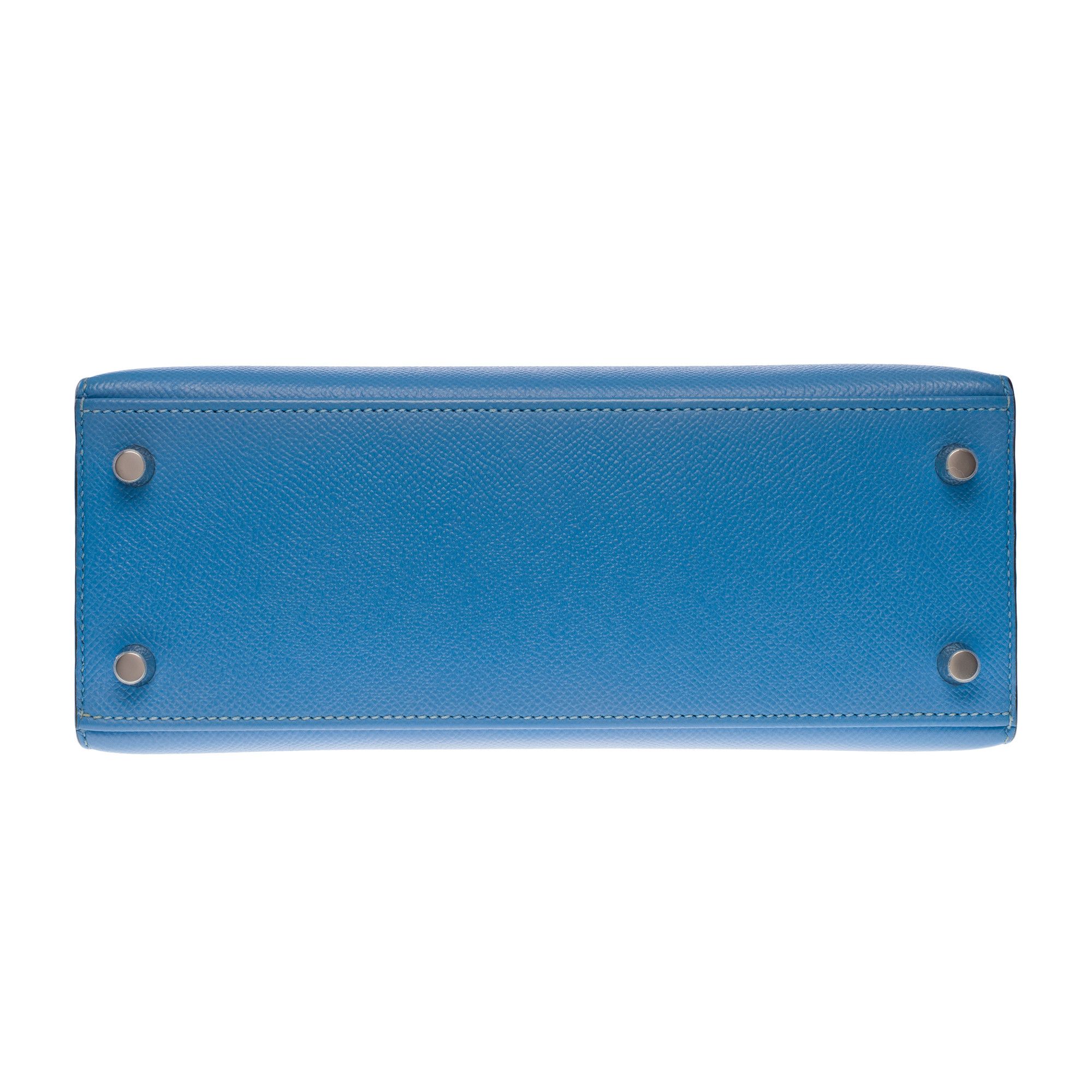 Hermes HERMES Kelly 25 in Blue Leather Size ONE SIZE - 11 Thumbnail