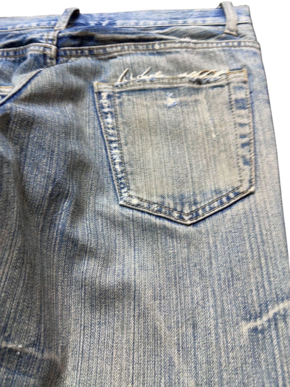 Le Grande Bleu (L.G.B.) Vintage Japanese Brand Mudwash Ripped Grunge Distress Denim Size US 31 - 6 Thumbnail
