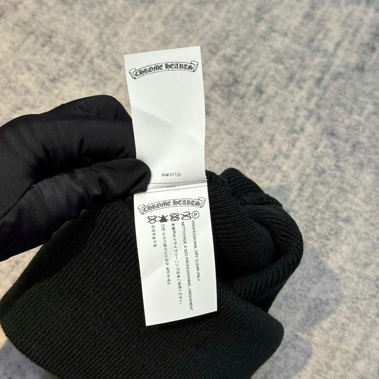 Chrome Hearts Chrome Hearts stacked +CHROME HEARTS+ beanie black Size ONE SIZE - 5 Thumbnail