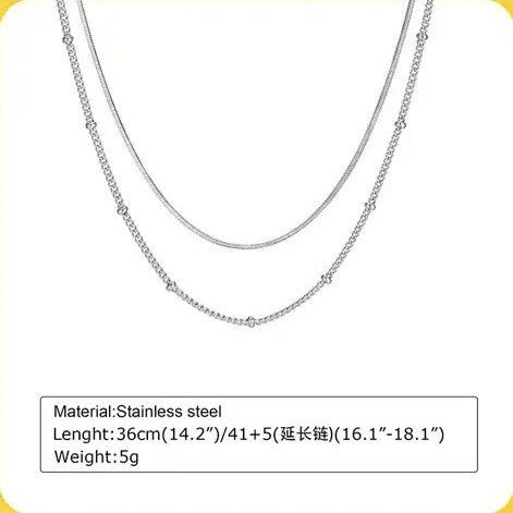 Other Dainty Double Satellite Chain Necklace Size ONE SIZE - 3 Thumbnail