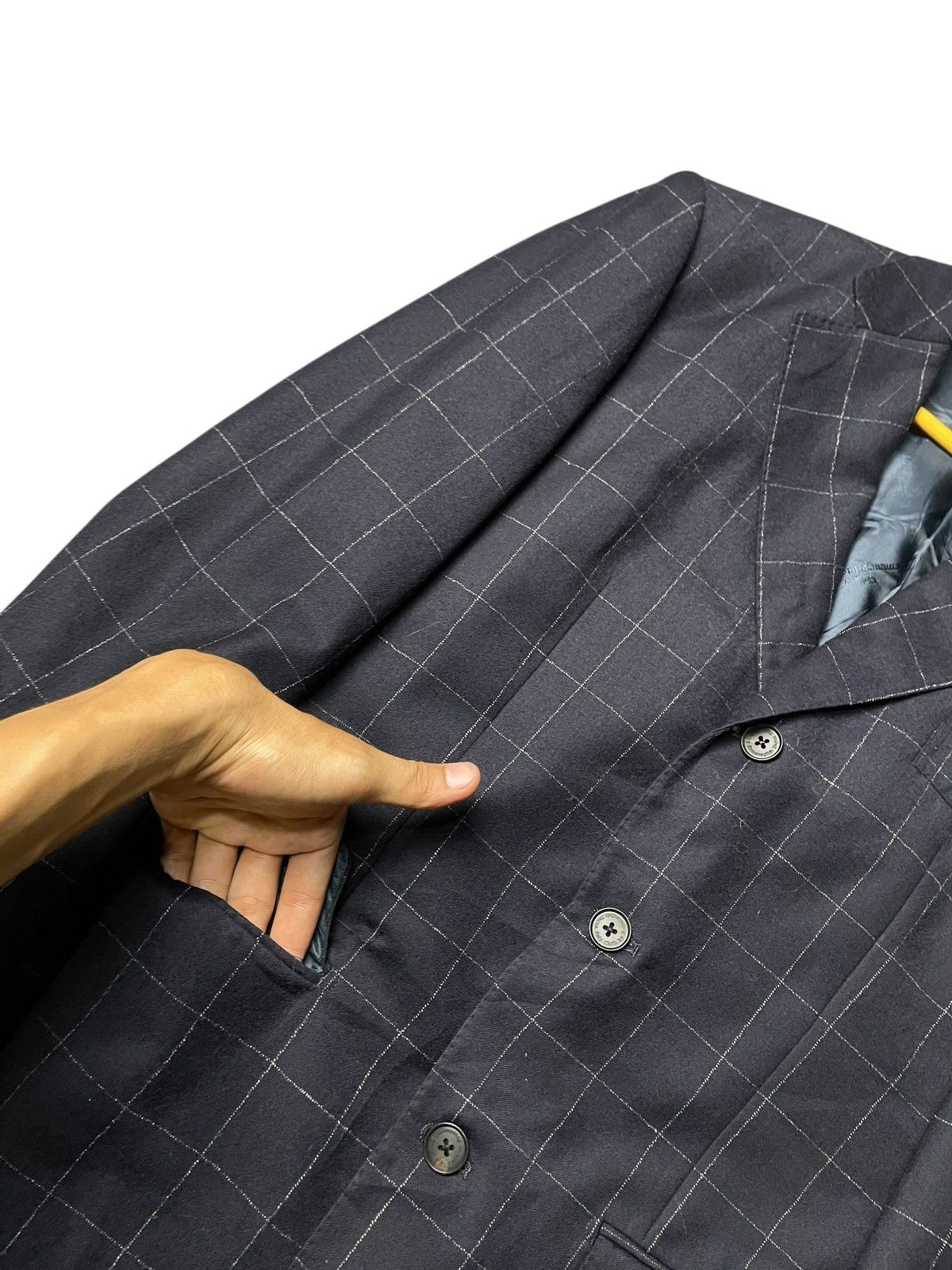 Japanese Brand × Vintage Pour Tote Personne Plaid Design Light Blazer (109) Size US XXS / EU 40 - 4 Thumbnail