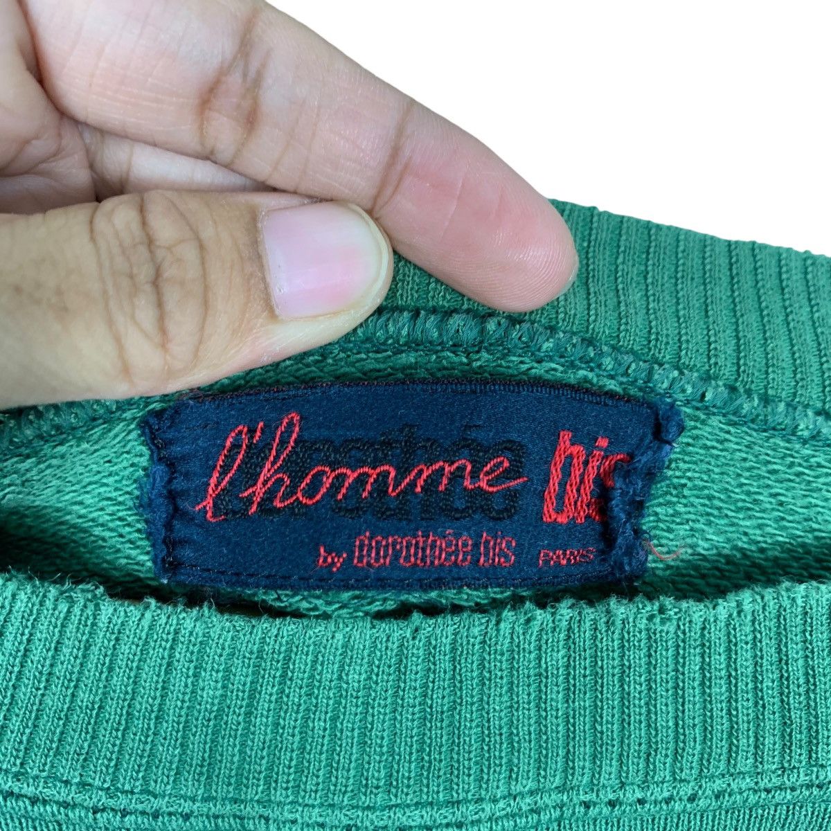Japanese Brand Trashed L'Homme Bis Embroidery Big Logo Sweatshirt #0791-C36 Size L / US 10 / IT 46 - 9 Thumbnail