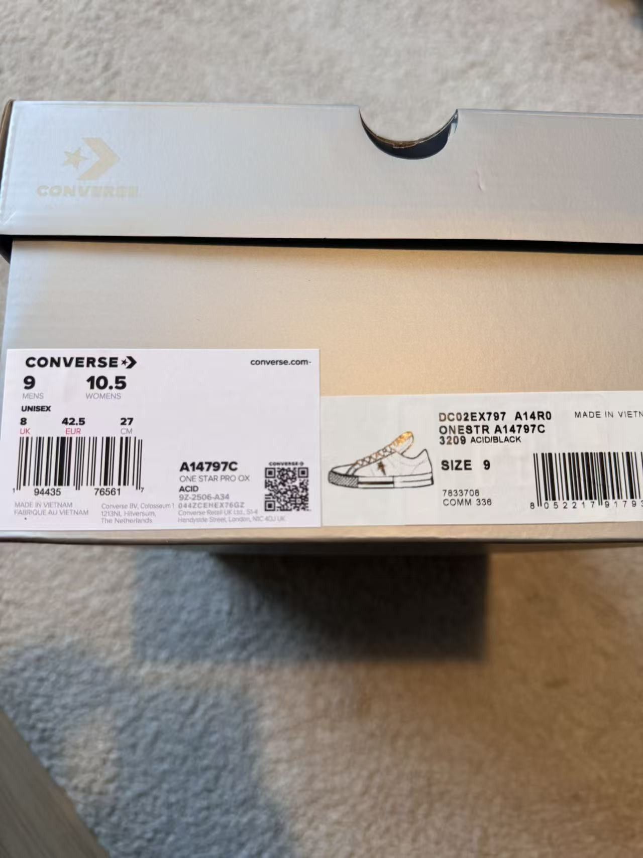 Converse × Rick Owens Drkshdw Rick Owens DRKSHDW x Converse One Star Pro Ox Sneakers Size US 9 / EU 42 - 11 Thumbnail