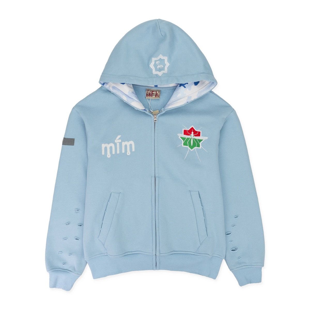 murd333r.fm MURDER.FM LIGHT BLUE SPECIAL OPS HOODIE Size US L / EU 52-54 / 3 - 1 Thumbnail