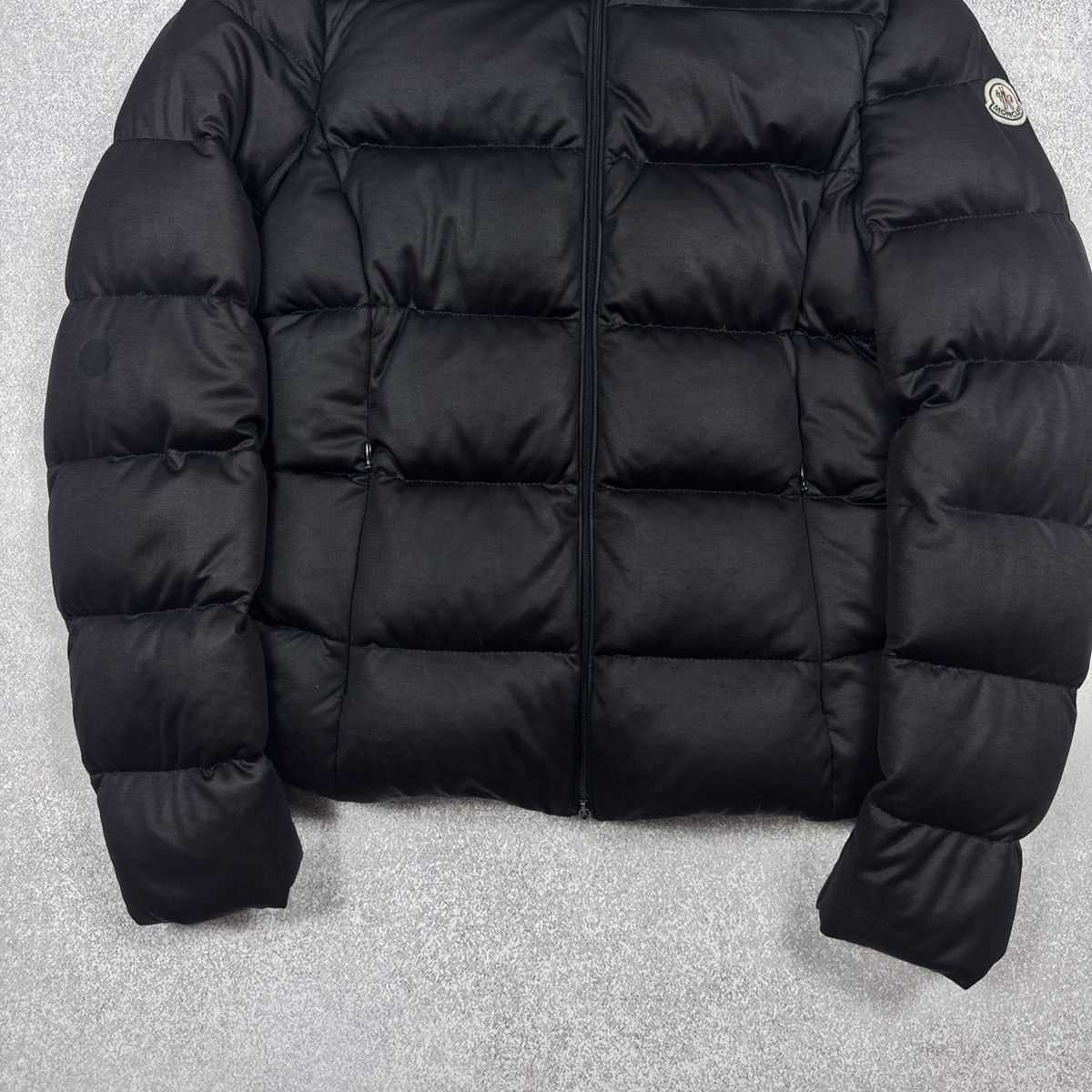 Moncler Women`s Moncler Jersey Grafit Puffer Hooded Jacket Size 2/M Size M / US 6-8 / IT 42-44 - 4 Thumbnail