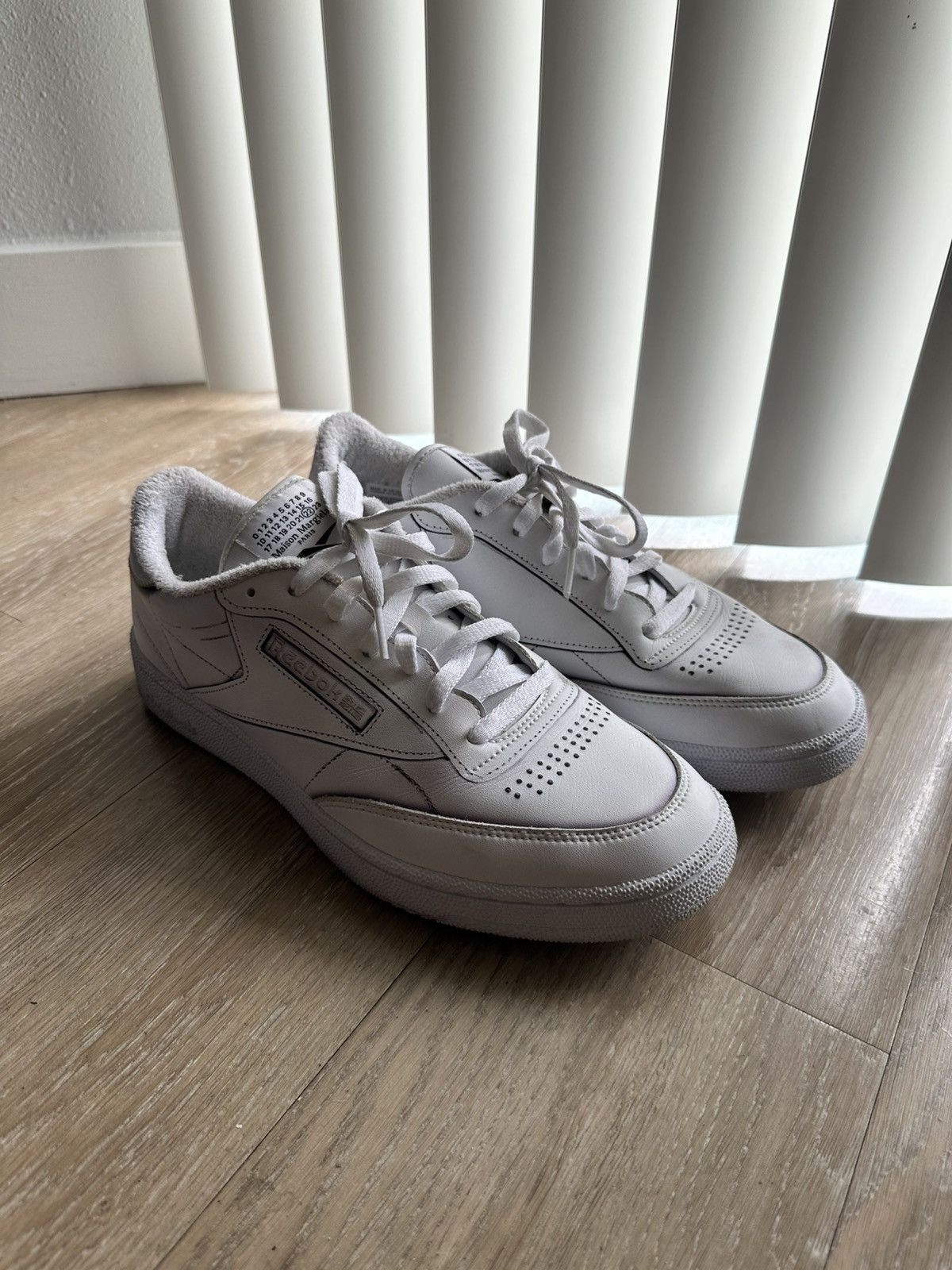 Maison Margiela x Reebok White Club C Size 10
