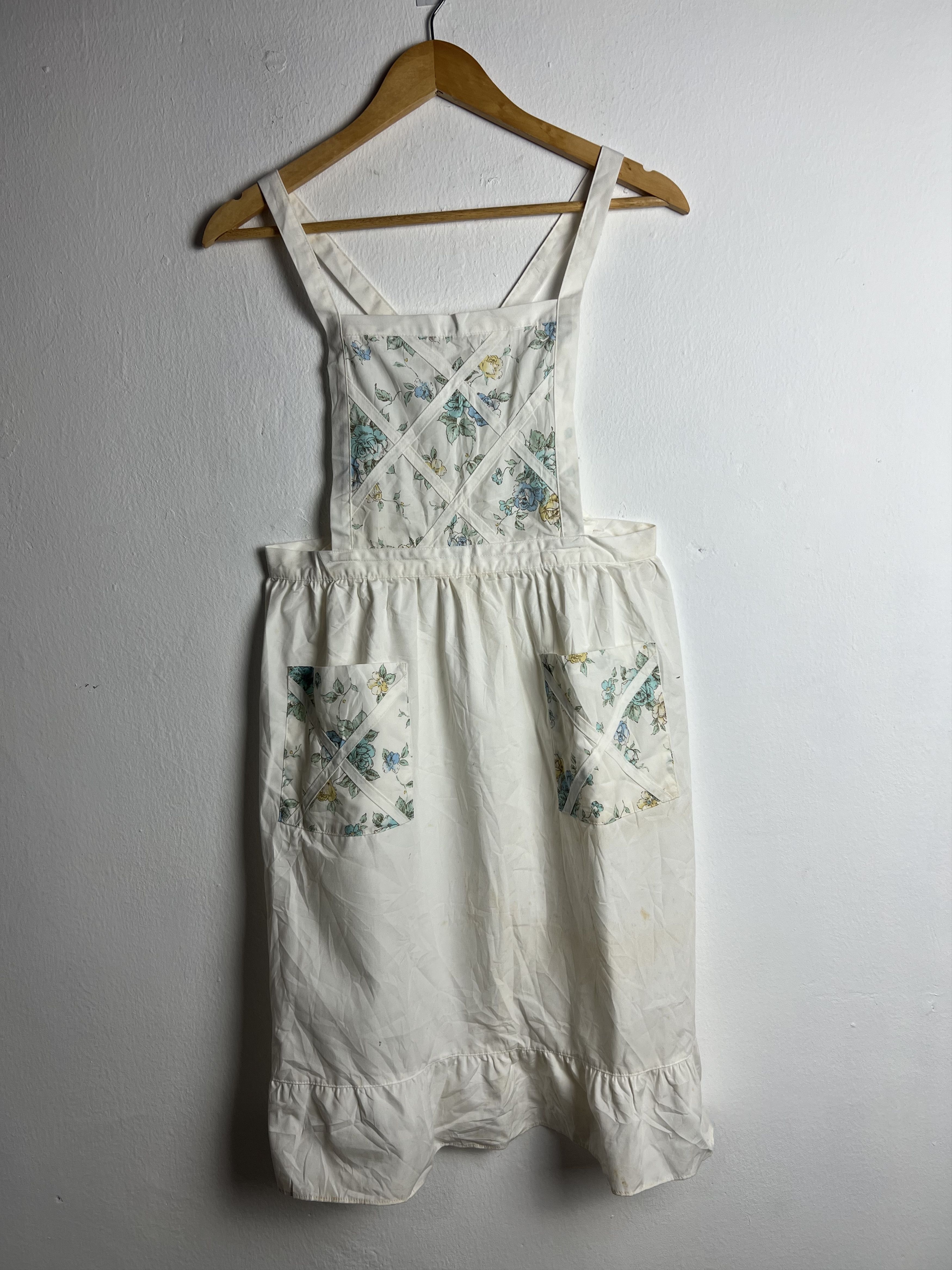 Japanese Brand Floral Print Vintage Apron Size ONE SIZE - 1 Thumbnail