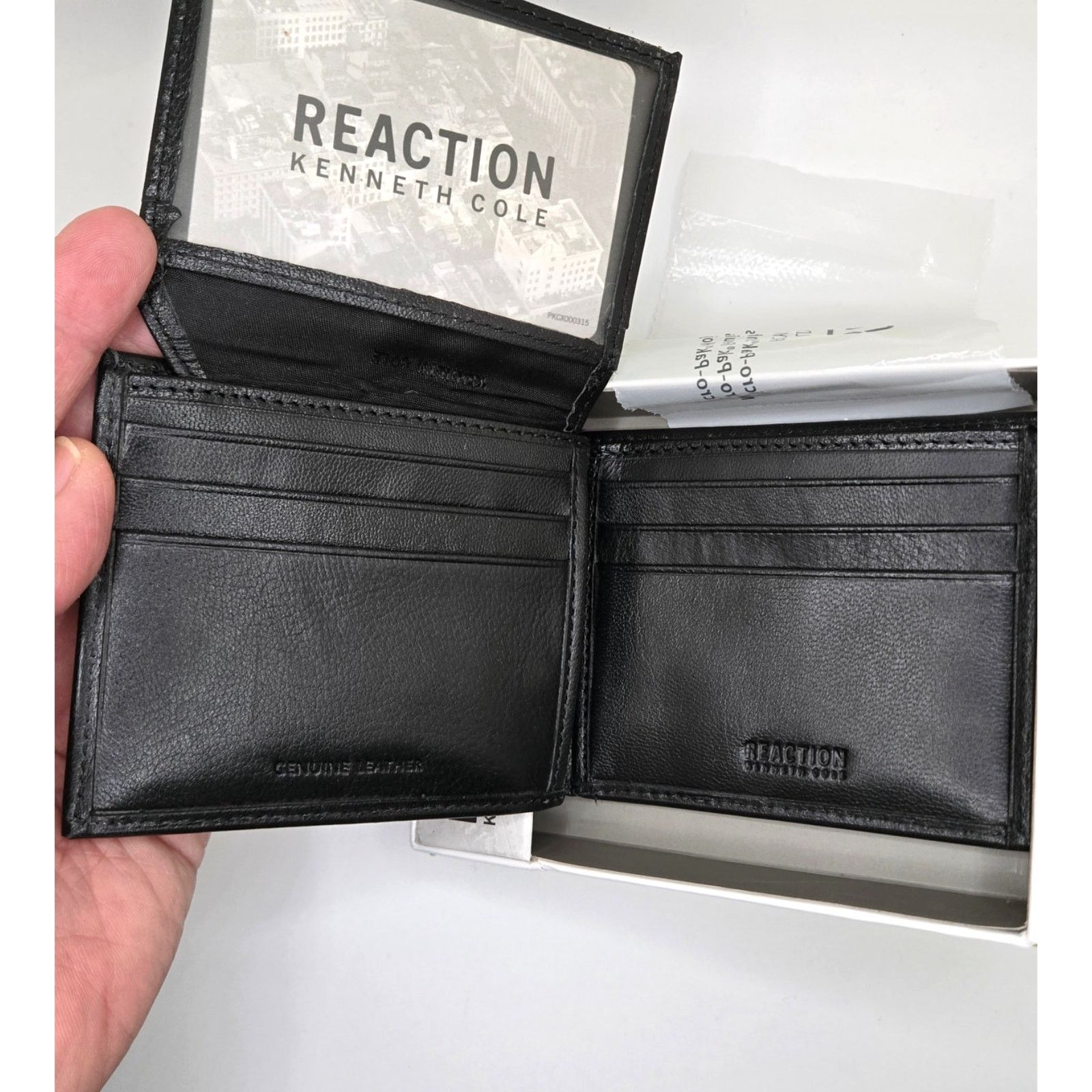 Kenneth Cole NEW Kenneth Cole Reaction Men's Leather Flip Wing Wallet Size ONE SIZE - 5 Thumbnail