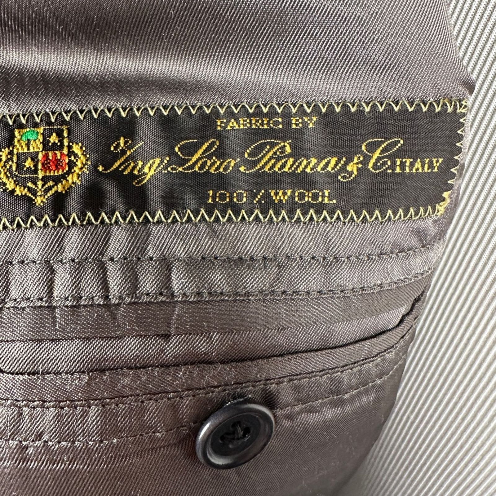 Brooks Brothers Brooks Brothers Loro Piana Blazer Jacket Gray Wool Stripe 42 Size 42R - 10 Thumbnail