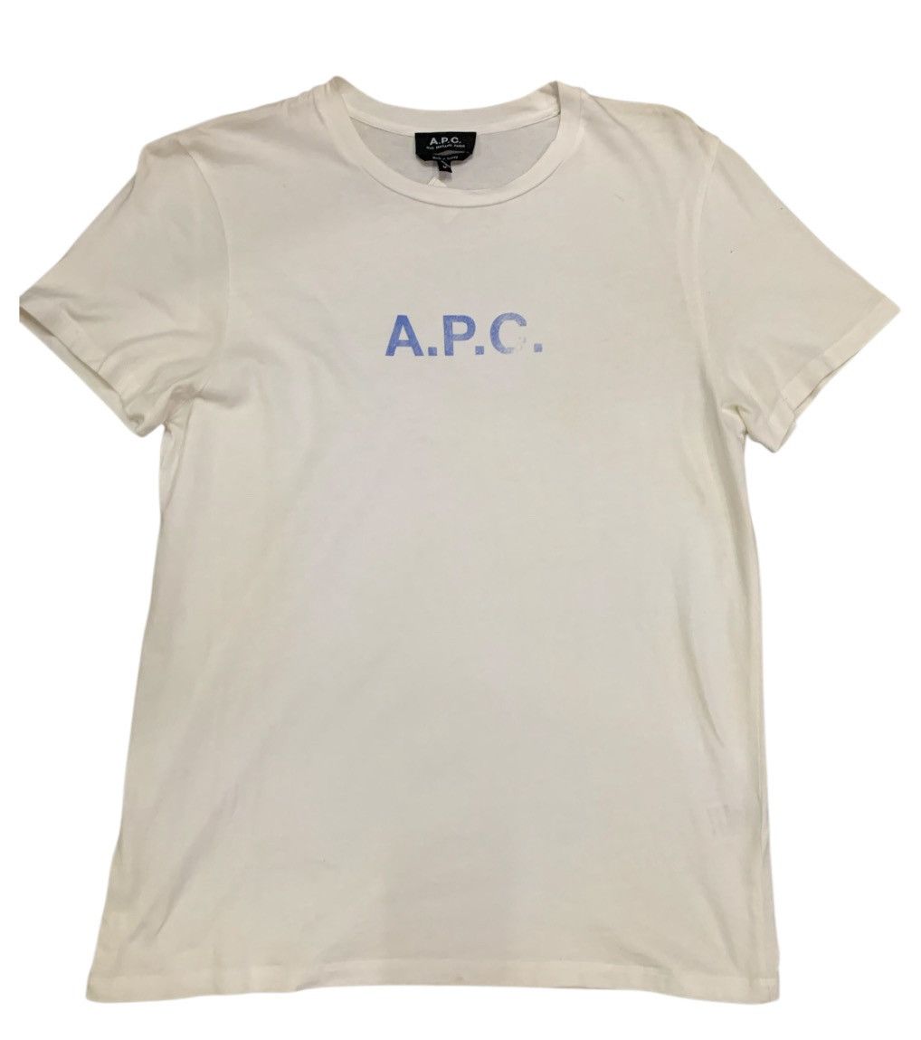 A.P.C. A.P.C. Men T-Shirts COHBM M26384 TIQ Blue | Grailed
