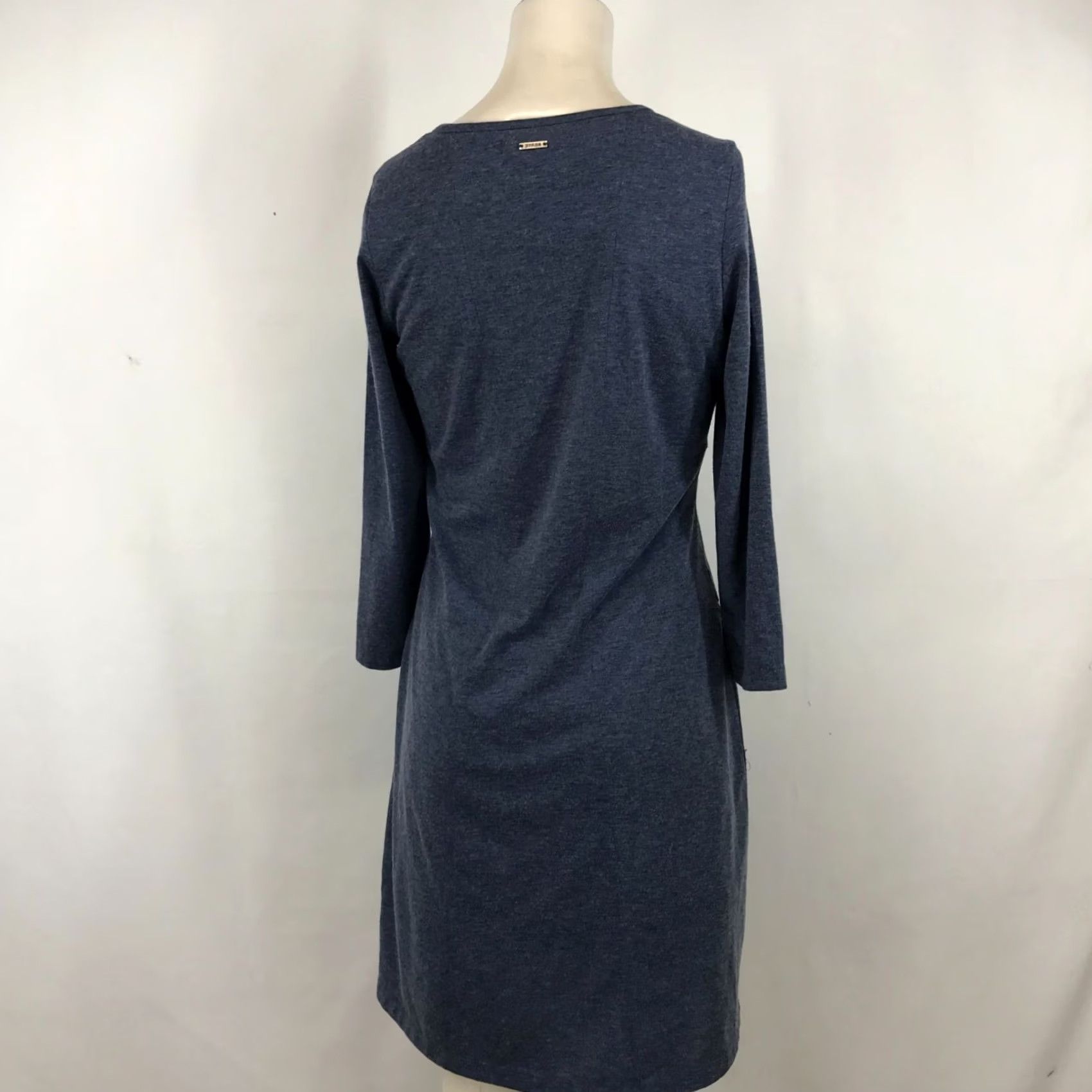 Prana PRANA WOMEN'S S DRESS BLUE LONG SLEEVE ROUND NECK PULL-OVER SHORT DRESS Size S / US 4 / IT 40 - 4 Thumbnail