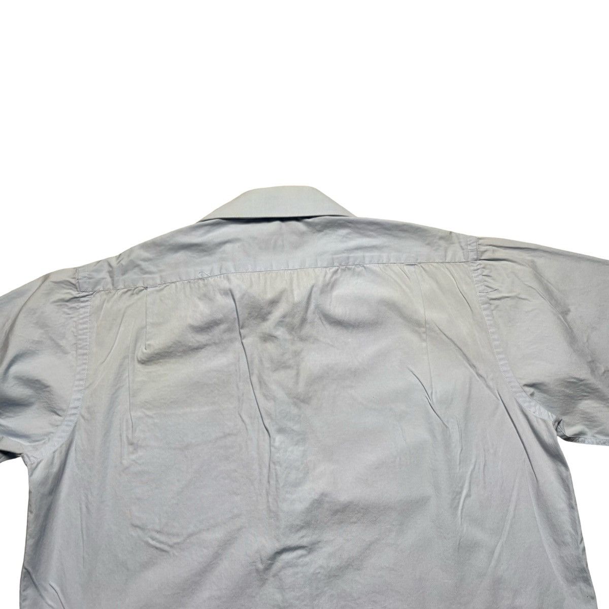Lanvin Vintage Lanvin Paris Blue Button Up Shirt Dress Casual Flaws Size US M / EU 48-50 / 2 - 10 Thumbnail