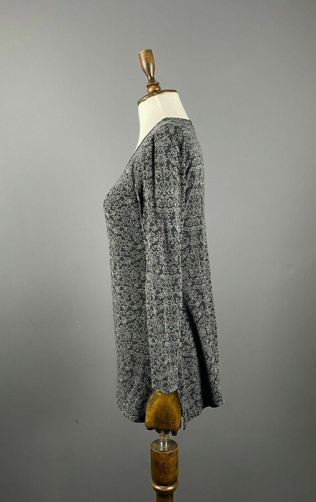 Designer Deerberg by Oska Gray Floral Floral Pullover Sweater Size S Size S / US 4 / IT 40 - 4 Thumbnail