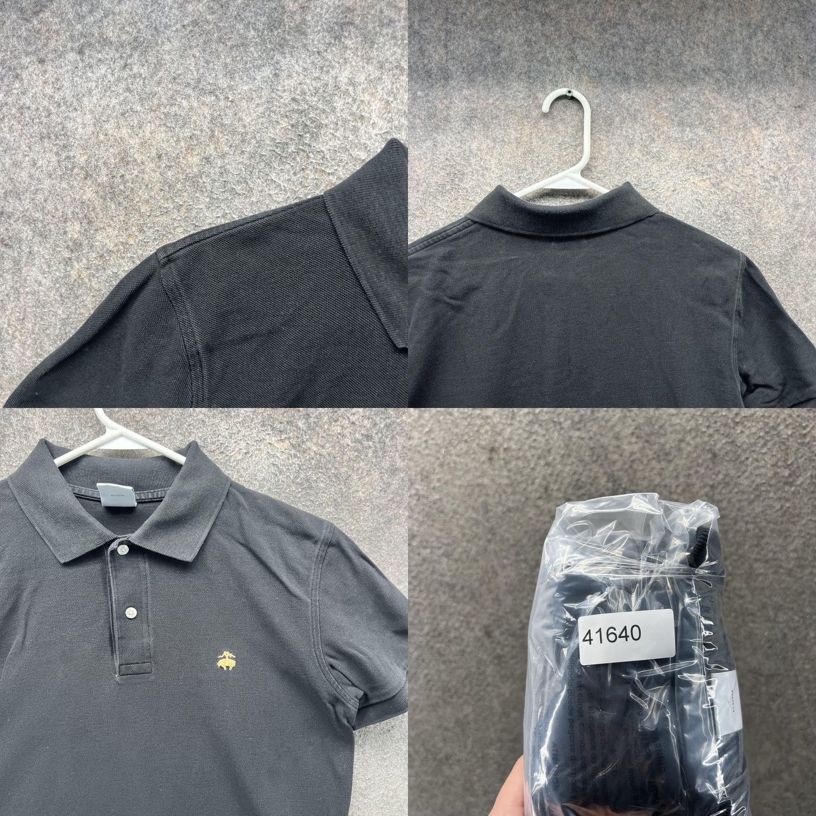 Brooks Brothers Brooks Brothers Polo Shirt Mens Medium Black 1818 Performance Slim Fit Solid Short Sleeve Casual Golf Everyday Shirt Mens Size US M / EU 48-50 / 2 - 8 Thumbnail