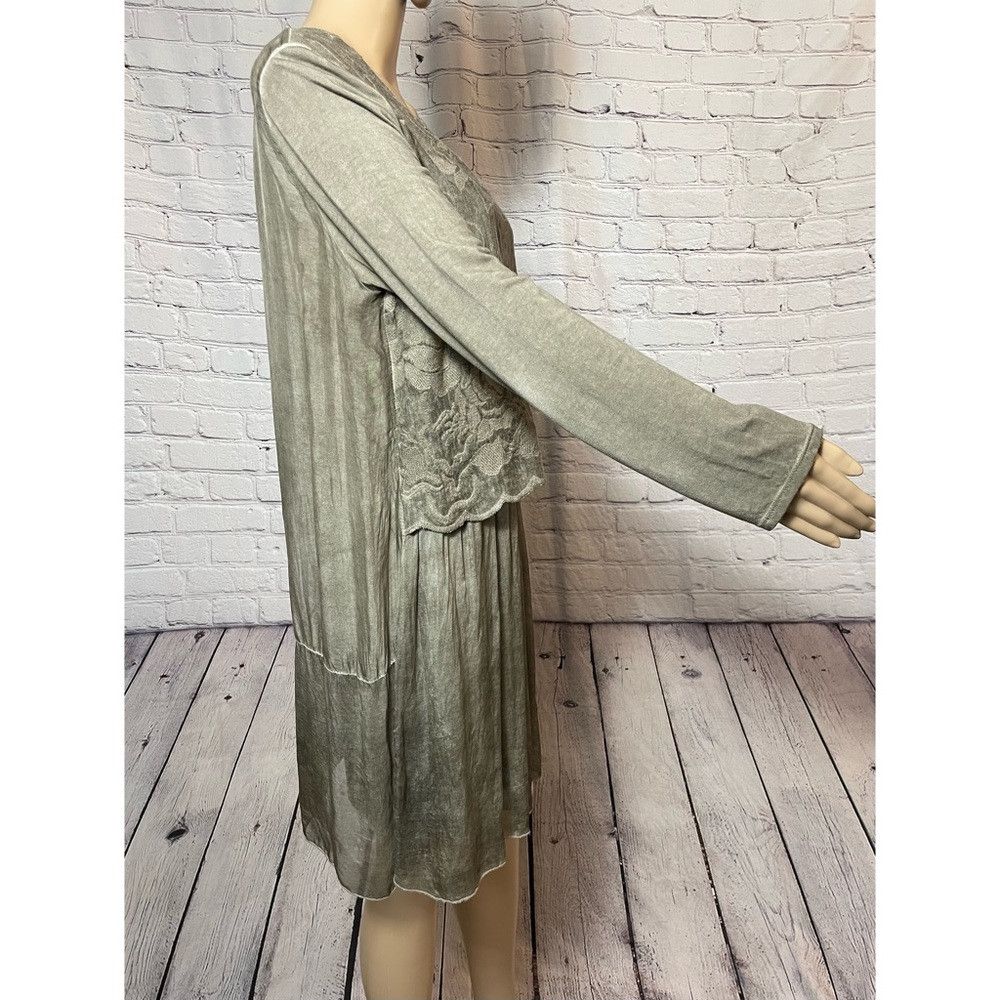Other New Cherishh Silk Cotton Lace Gauze Long Sleeve Dress Made Size M / US 6-8 / IT 42-44 - 4 Thumbnail