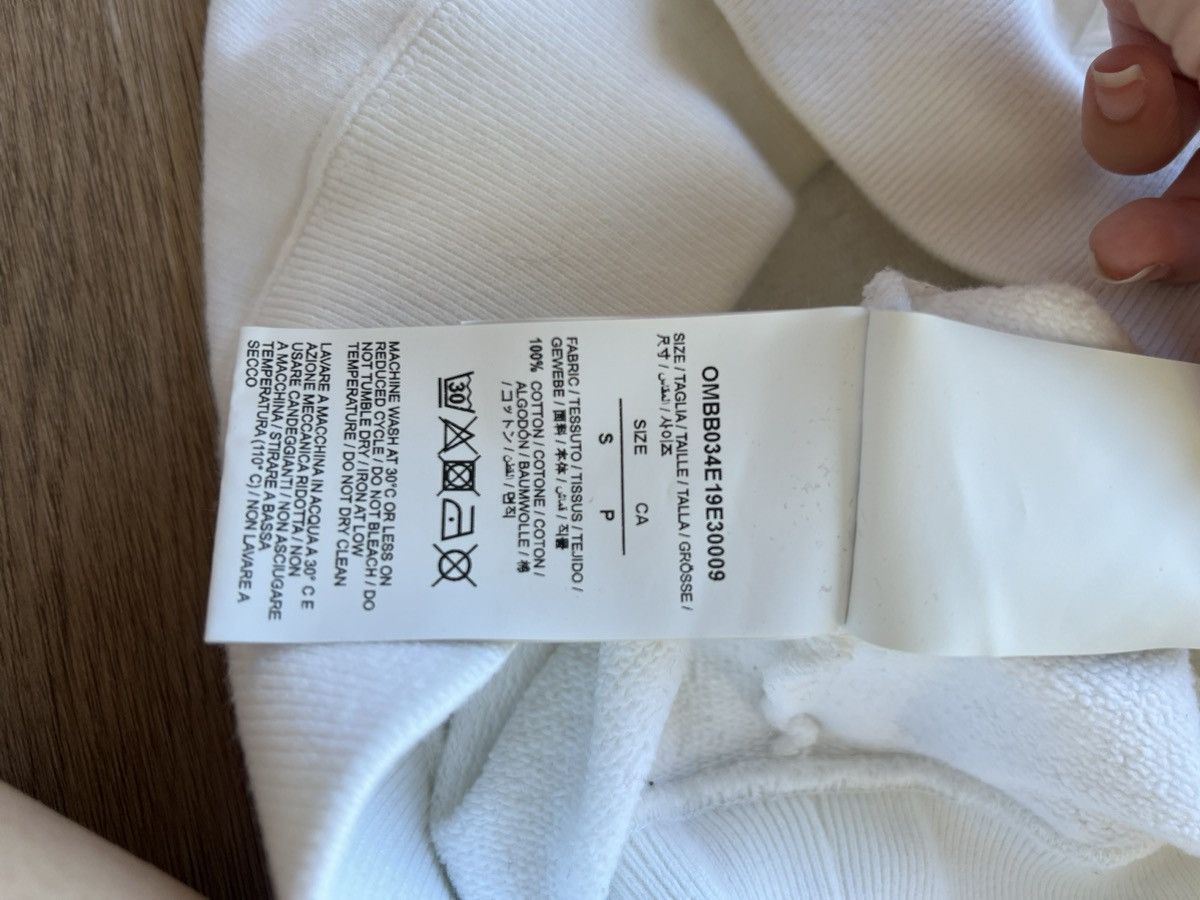 Off-White Off-White Pink/White Cotton Print Incompiuto Hoodie Size US S / EU 44-46 / 1 - 6 Thumbnail