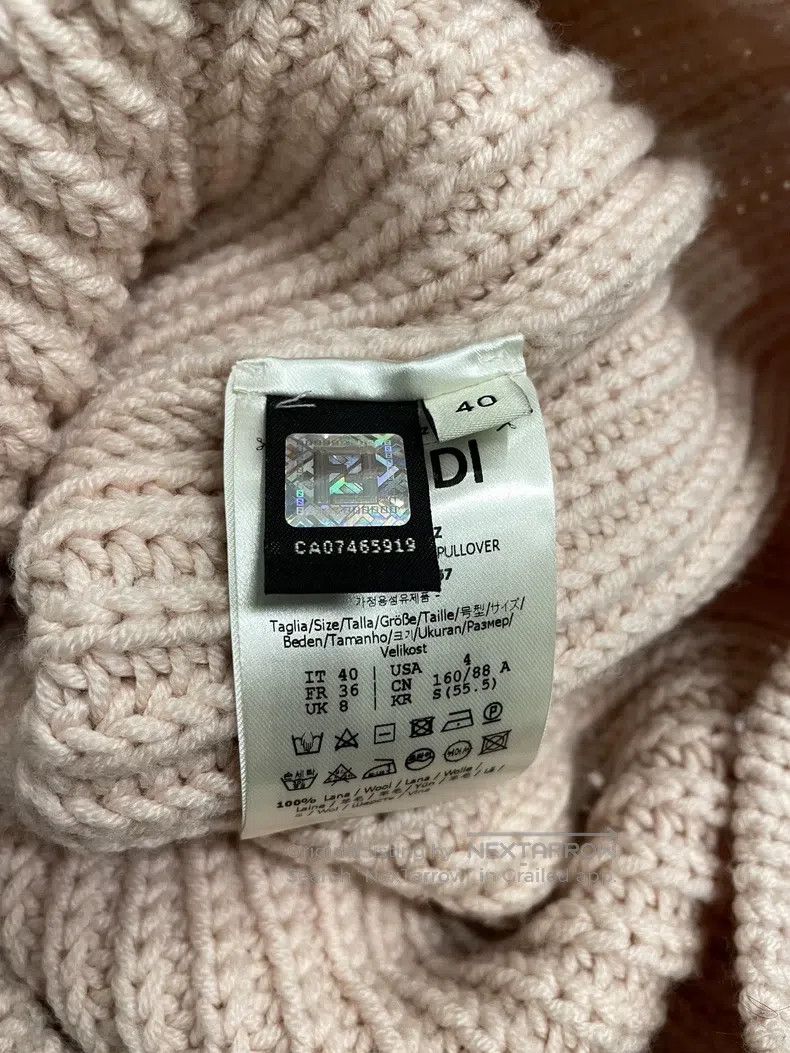 Fendi Fendi Pink Lettering Sweater Size XS / US 0-2 / IT 36-38 - 8 Thumbnail