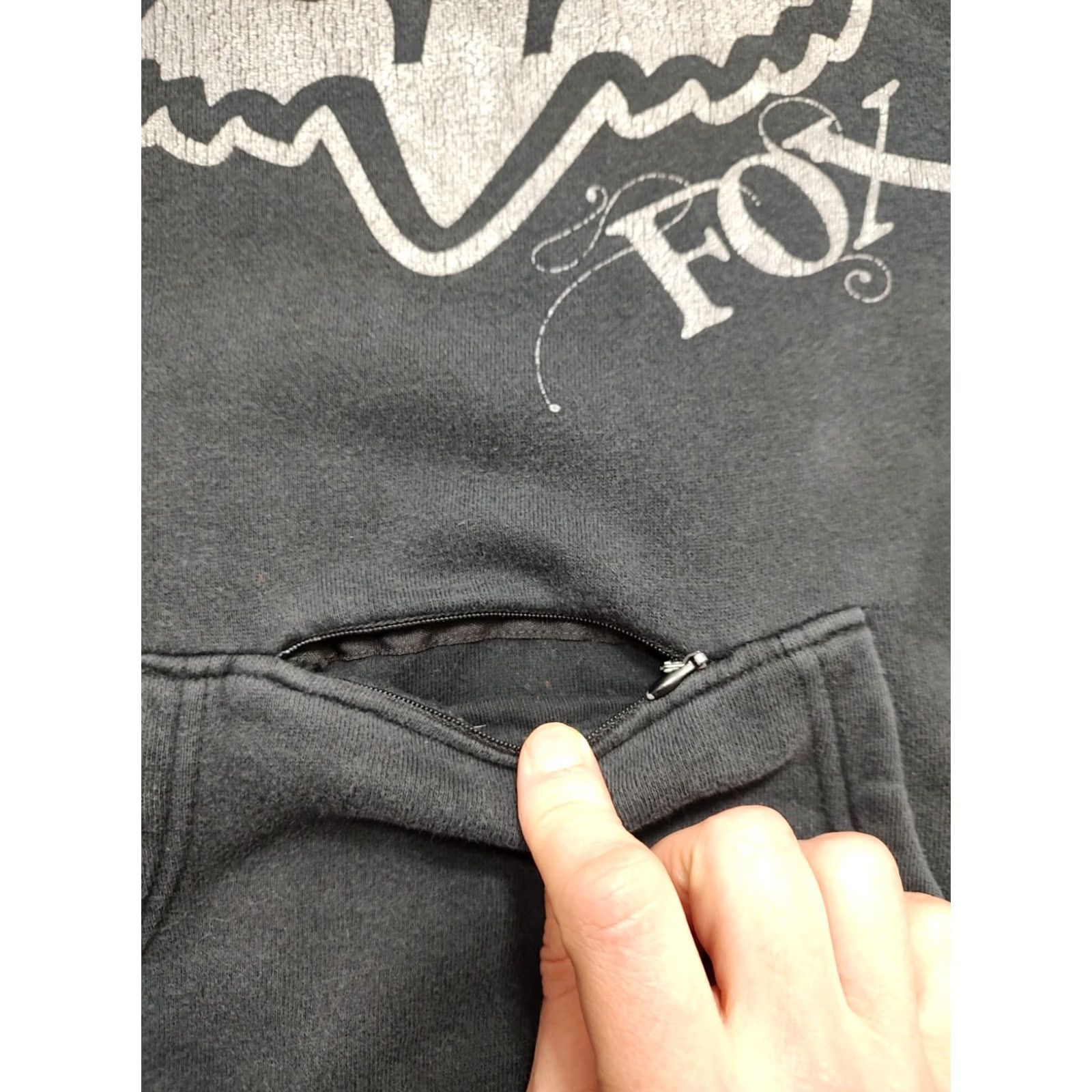 Fox Racing Fox Racing Hoodie Womens M Black Double Sided Logo Pullover Moto Sweatshirt Printed Graphic Hooded Pockets All Seasons Size M / US 6-8 / IT 42-44 - 5 Thumbnail