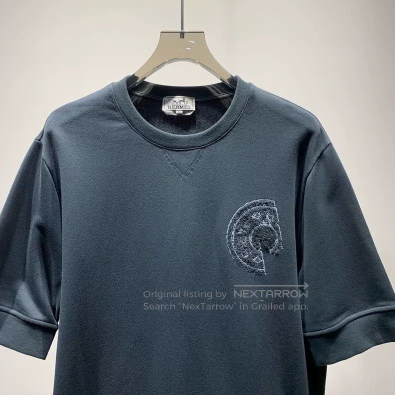 Hermes Hermes Cotton short-sleeve T-shirt Size US XL / EU 56 / 4 - 3 Thumbnail