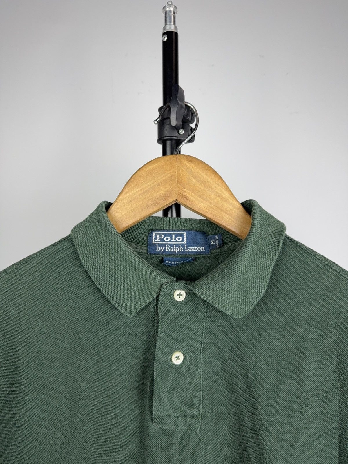 Polo Ralph Lauren 90s Vintage Polo Ralph Lauren Green Long Sleeve Polo Shirt Size US M / EU 48-50 / 2 - 4 Thumbnail